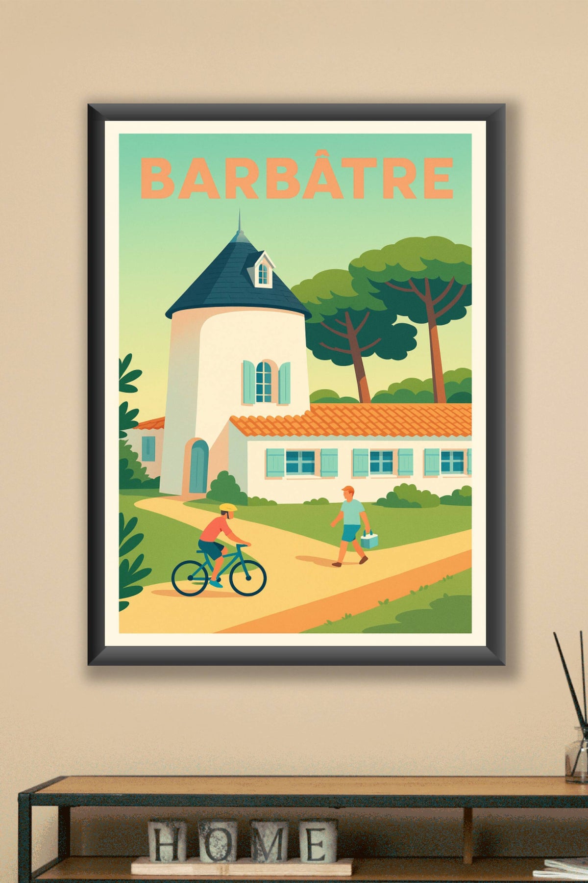 Affiche de Barbâtre - L'élégance paisible de la campagne vendéenne