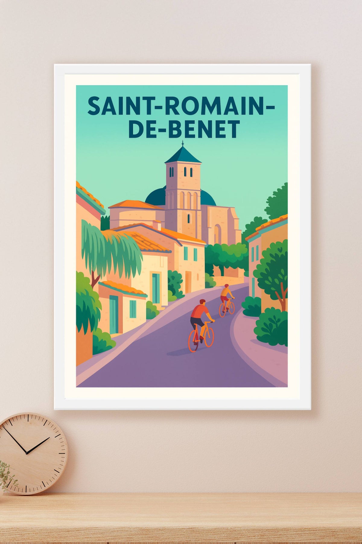 Affiche de Saint-Romain-de-Benet - Charme et douceur au cœur du village