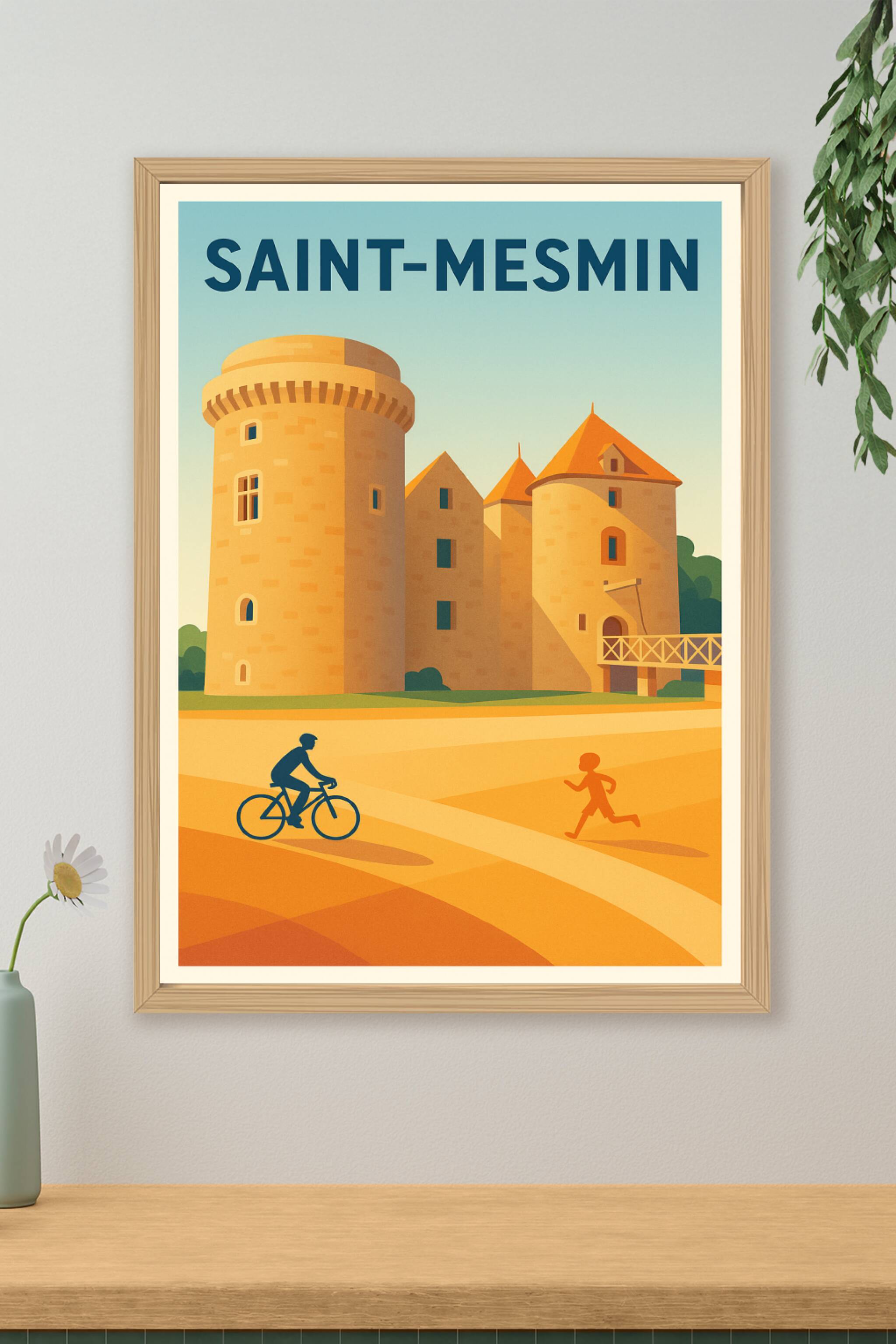 Affiche de Saint-Mesmin - L'élégance médiévale au cœur de la nature