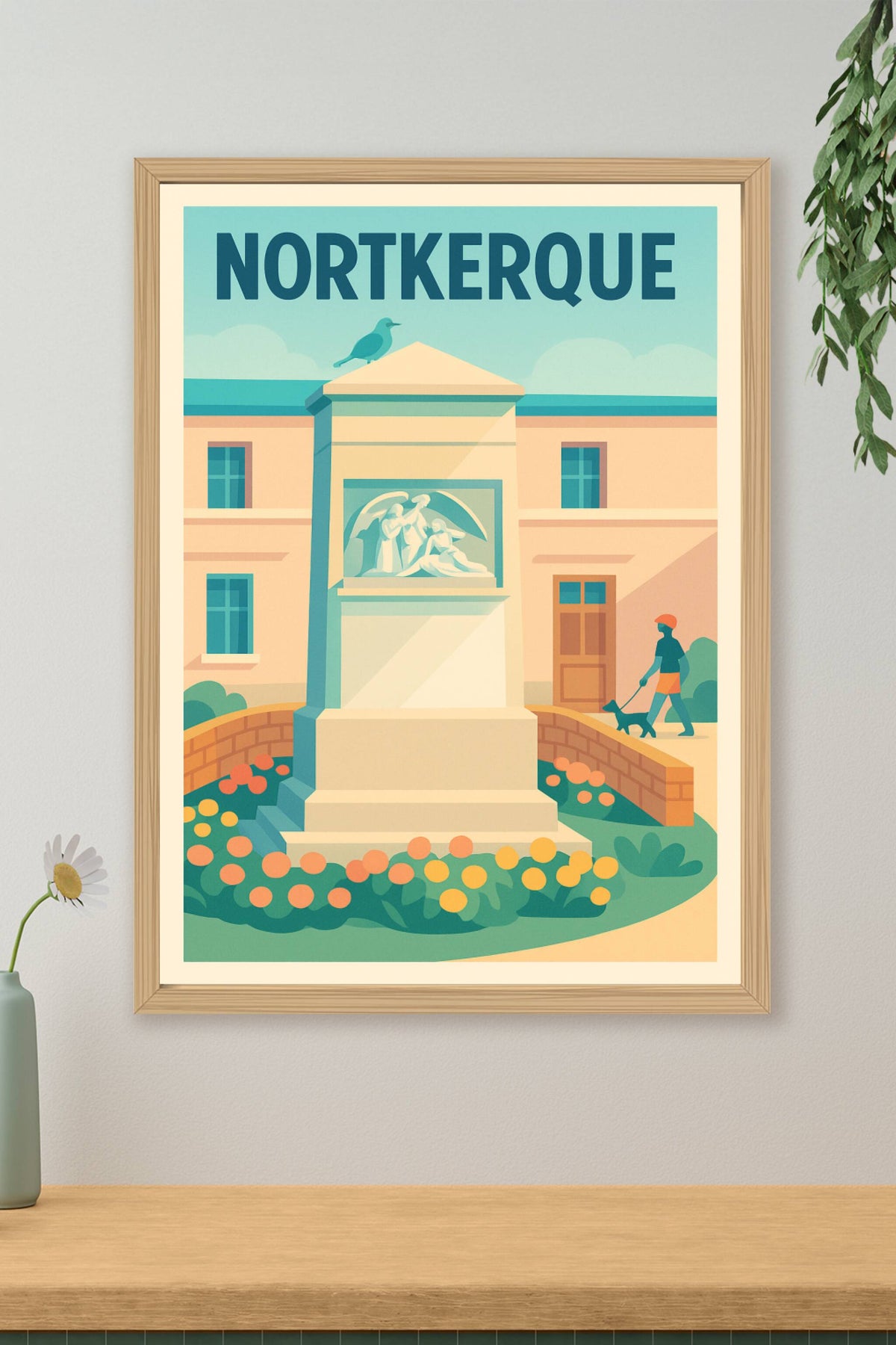 Affiche de Nortkerque - Charme paisible et patrimoine local