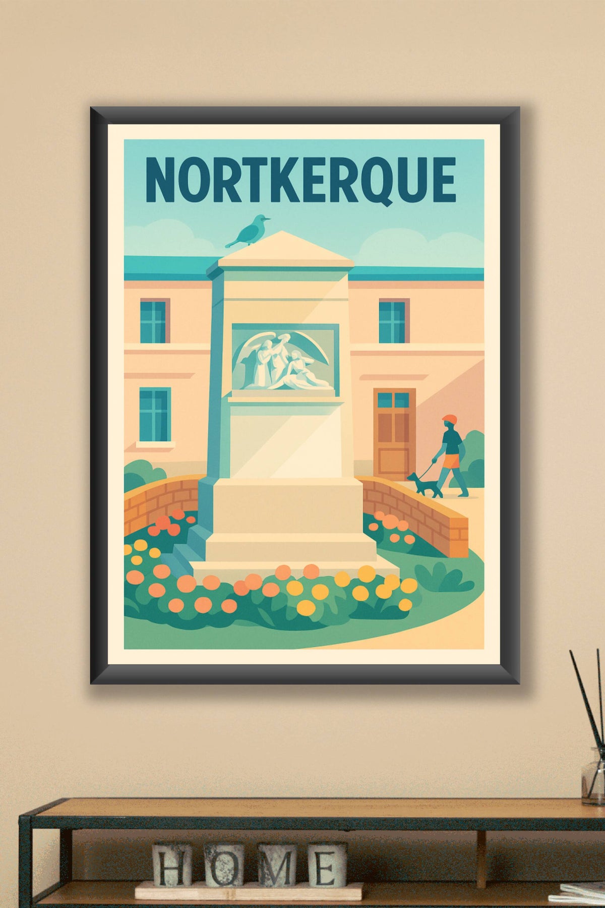 Affiche de Nortkerque - Charme paisible et patrimoine local