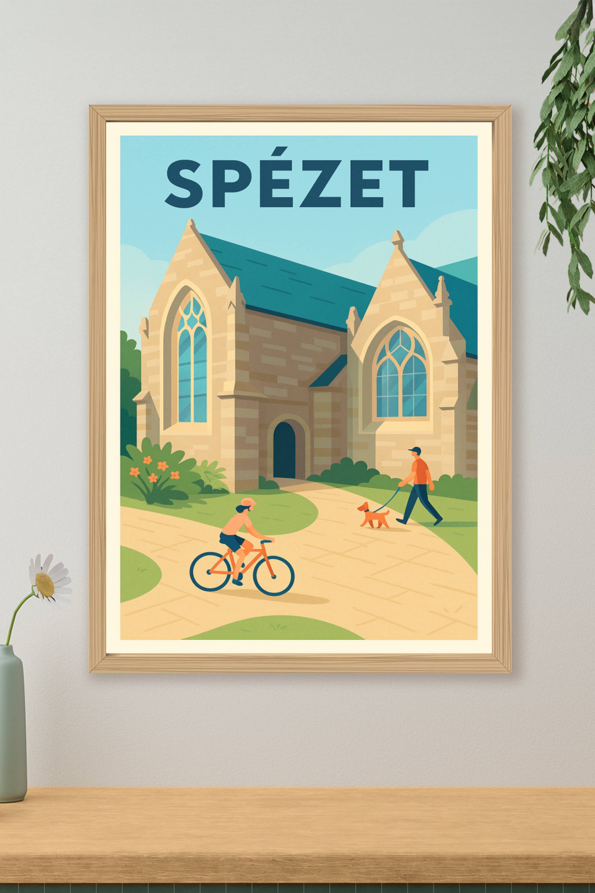 Affiche de Spézet - Charme tranquille et patrimoine historique