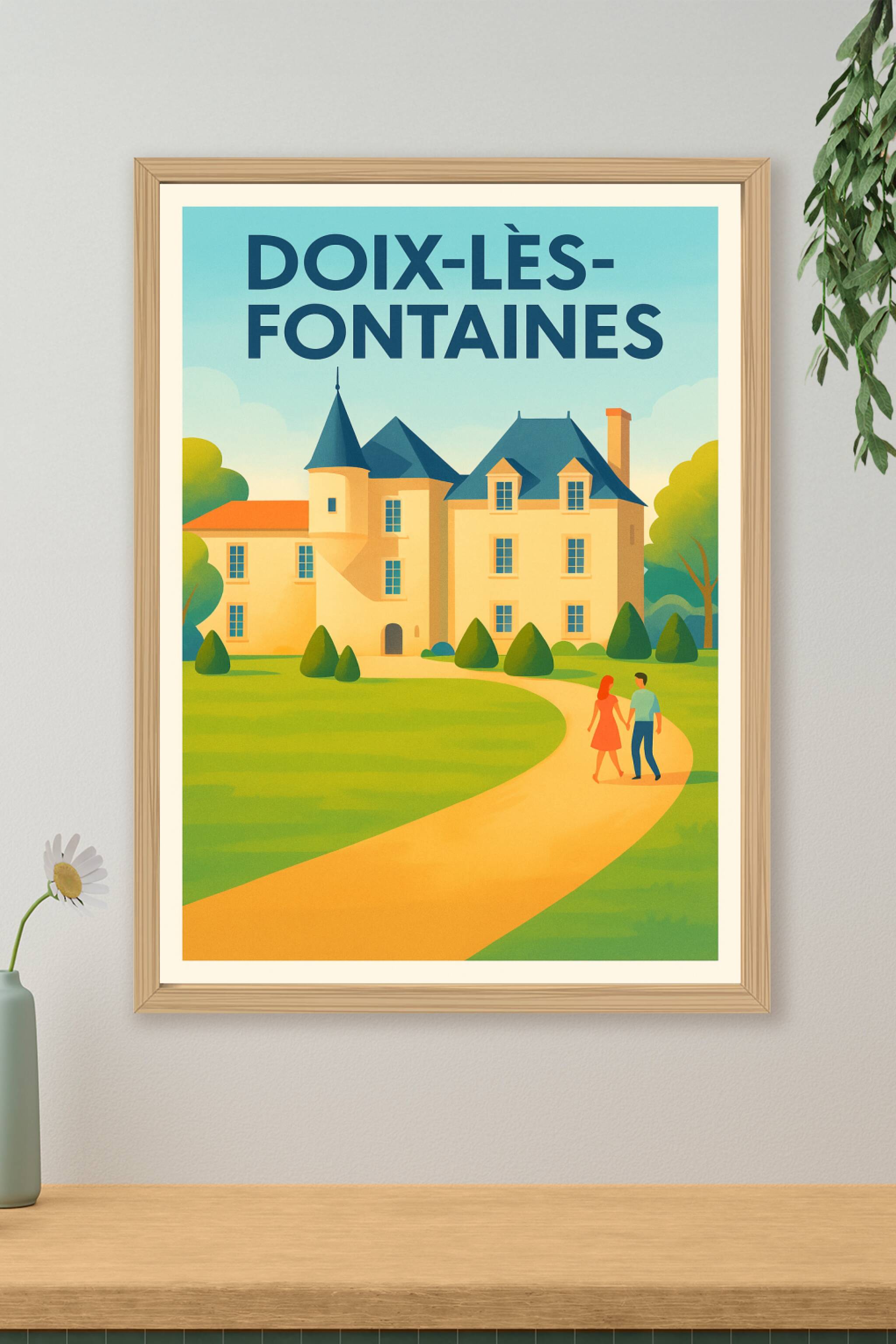 Affiche de Doix-lès-Fontaines - Charme historique et balade romantique