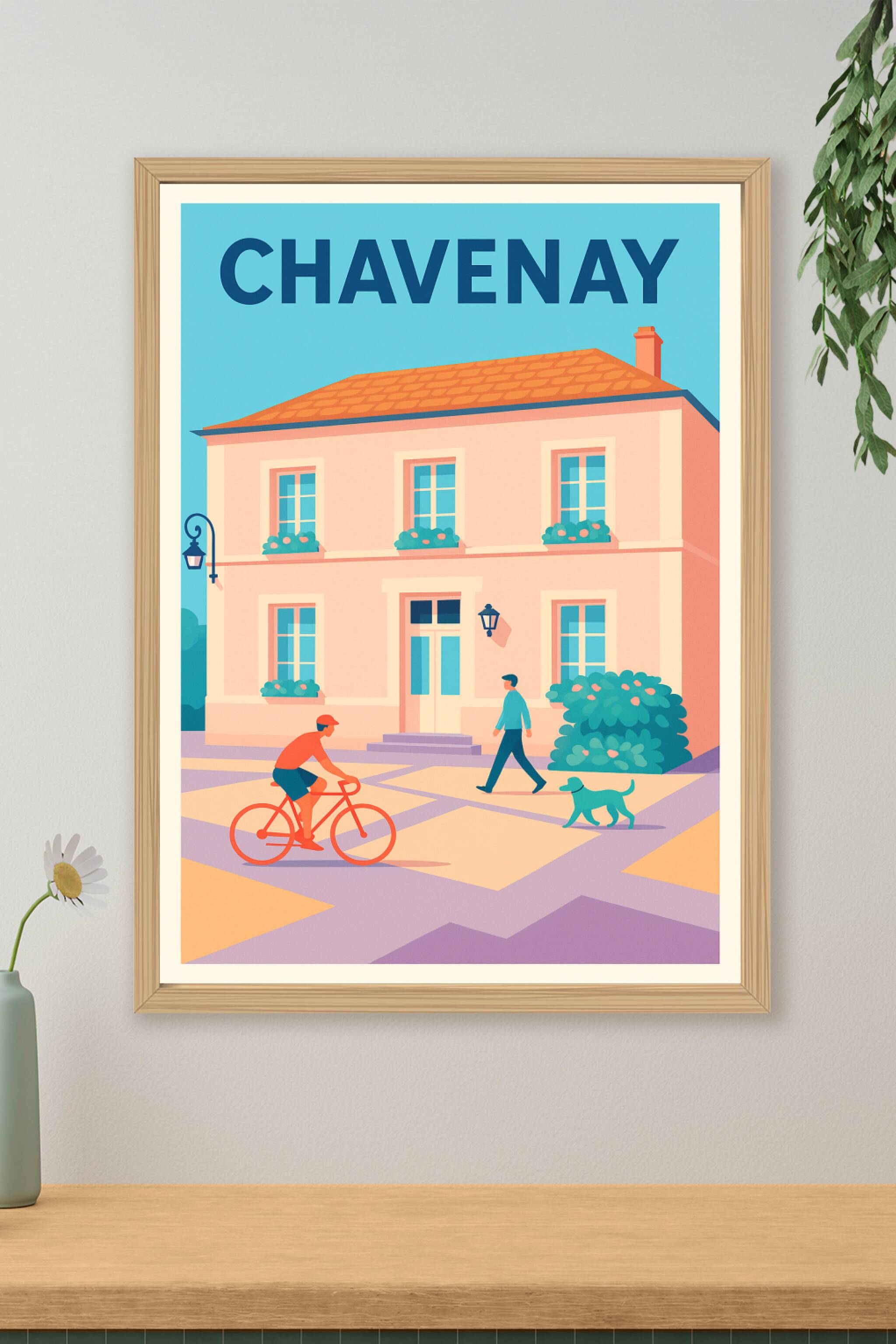 Affiche de Chavenay - Charme et Sérénité au Cœur du Village