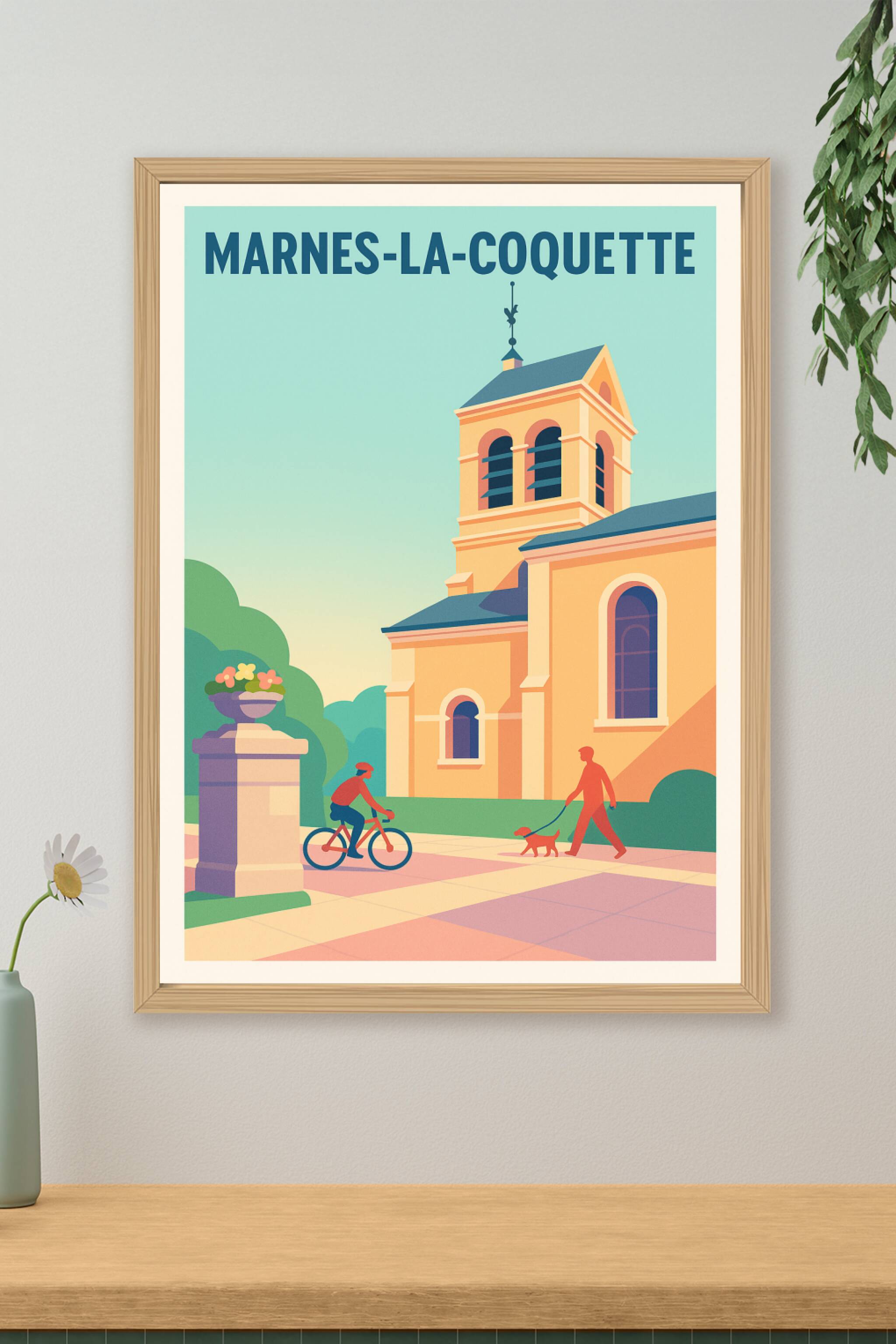 Affiche de Marnes-la-Coquette - Charme paisible et douceur de vivre