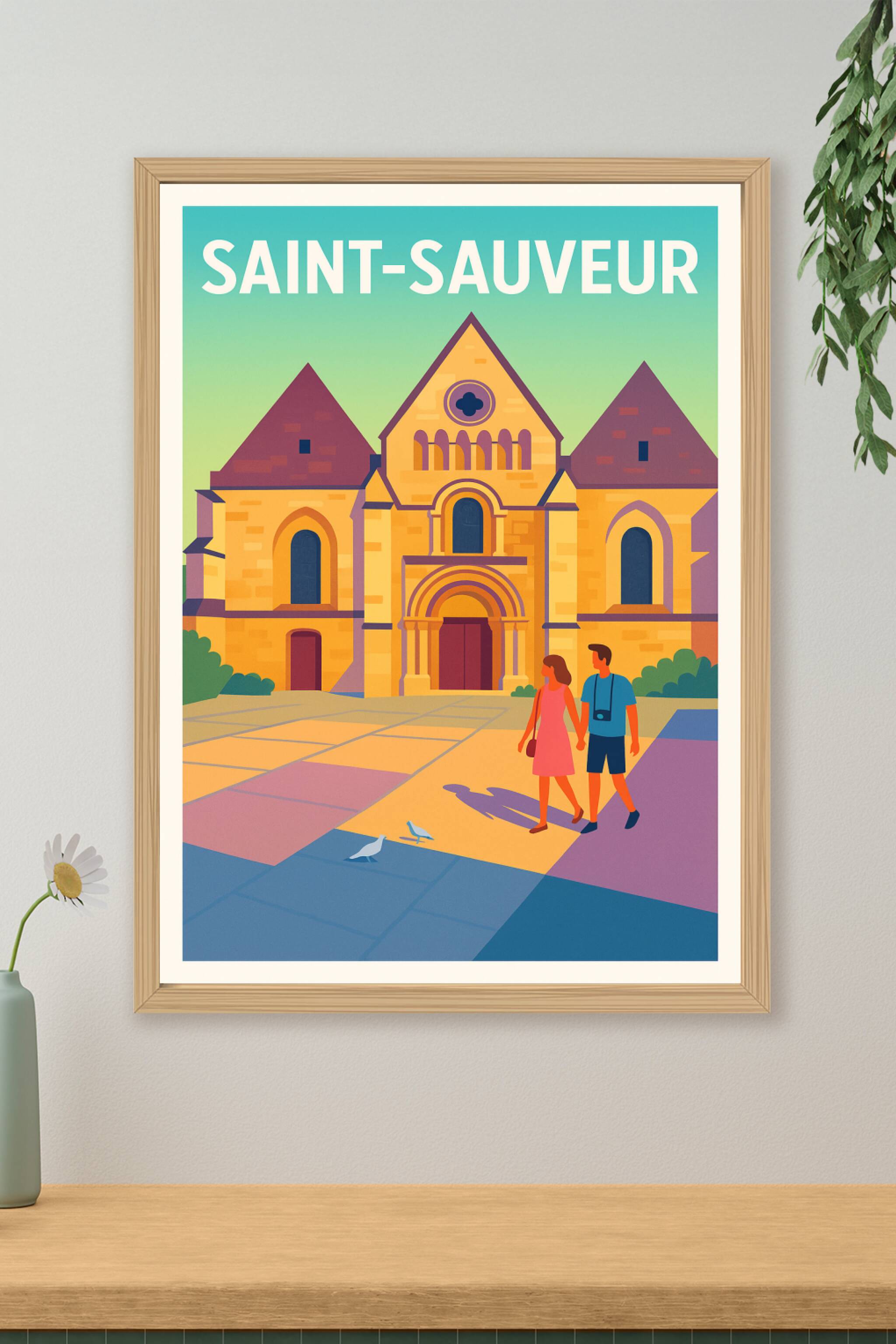 Affiche de Saint-Sauveur - Une escapade romantique au cœur de la vieille ville
