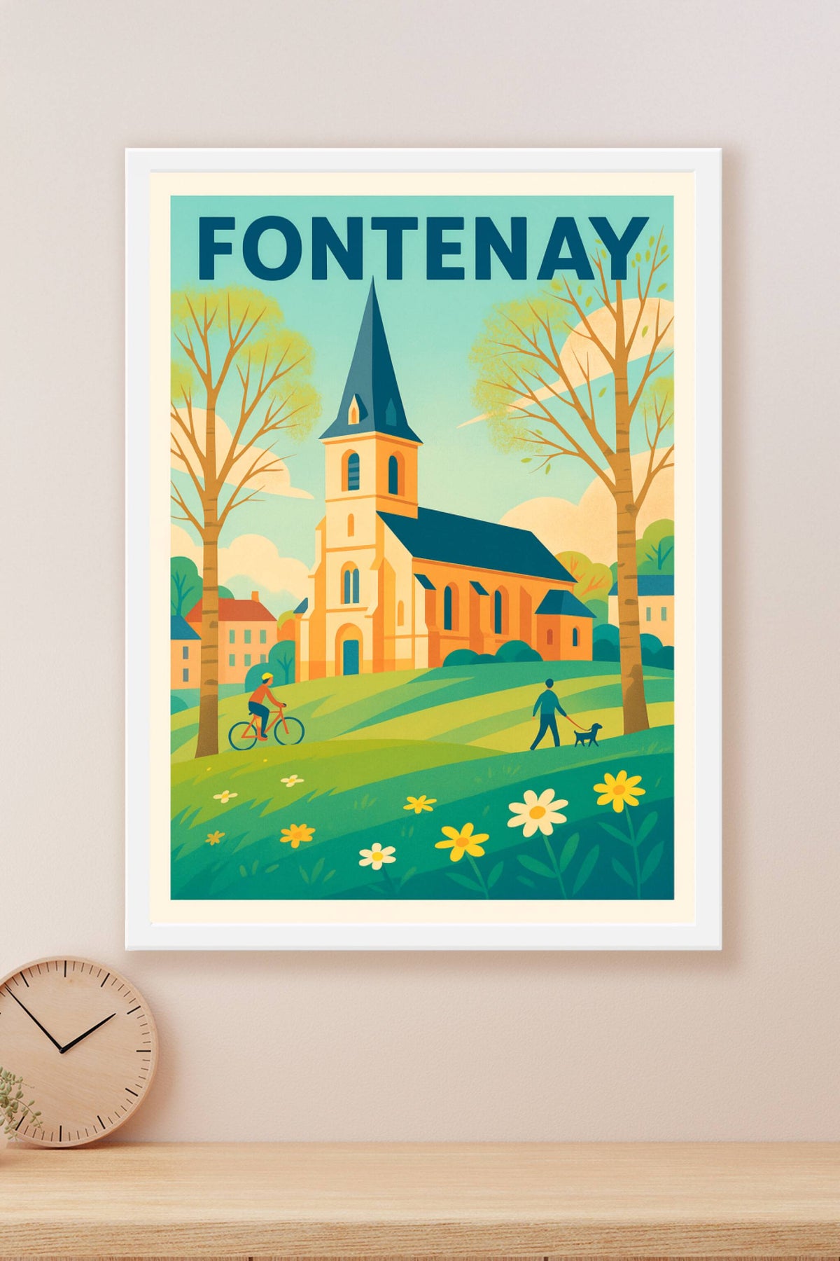 Affiche de Fontenay - Charme bucolique et patrimoine paisible