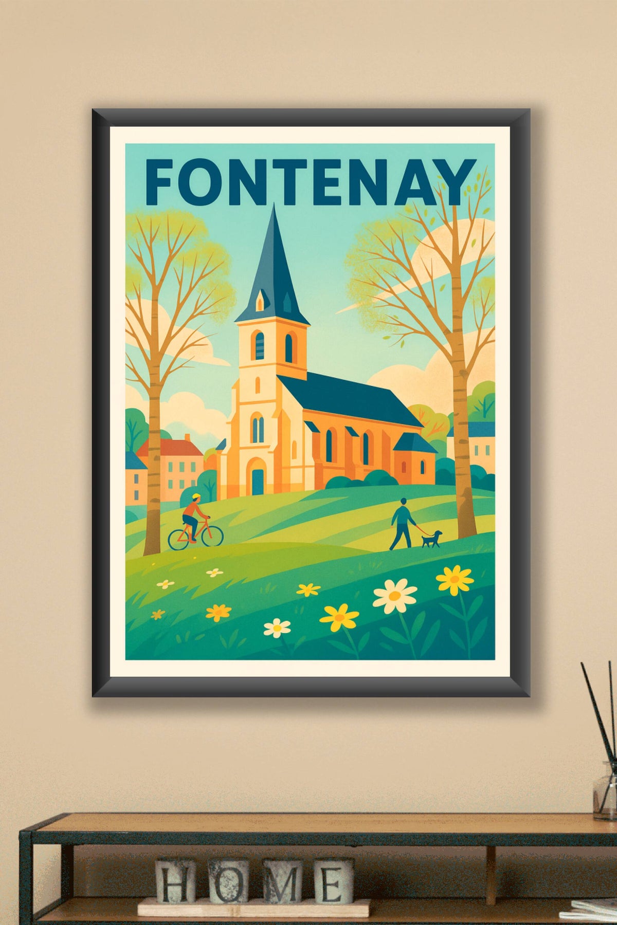 Affiche de Fontenay - Charme bucolique et patrimoine paisible
