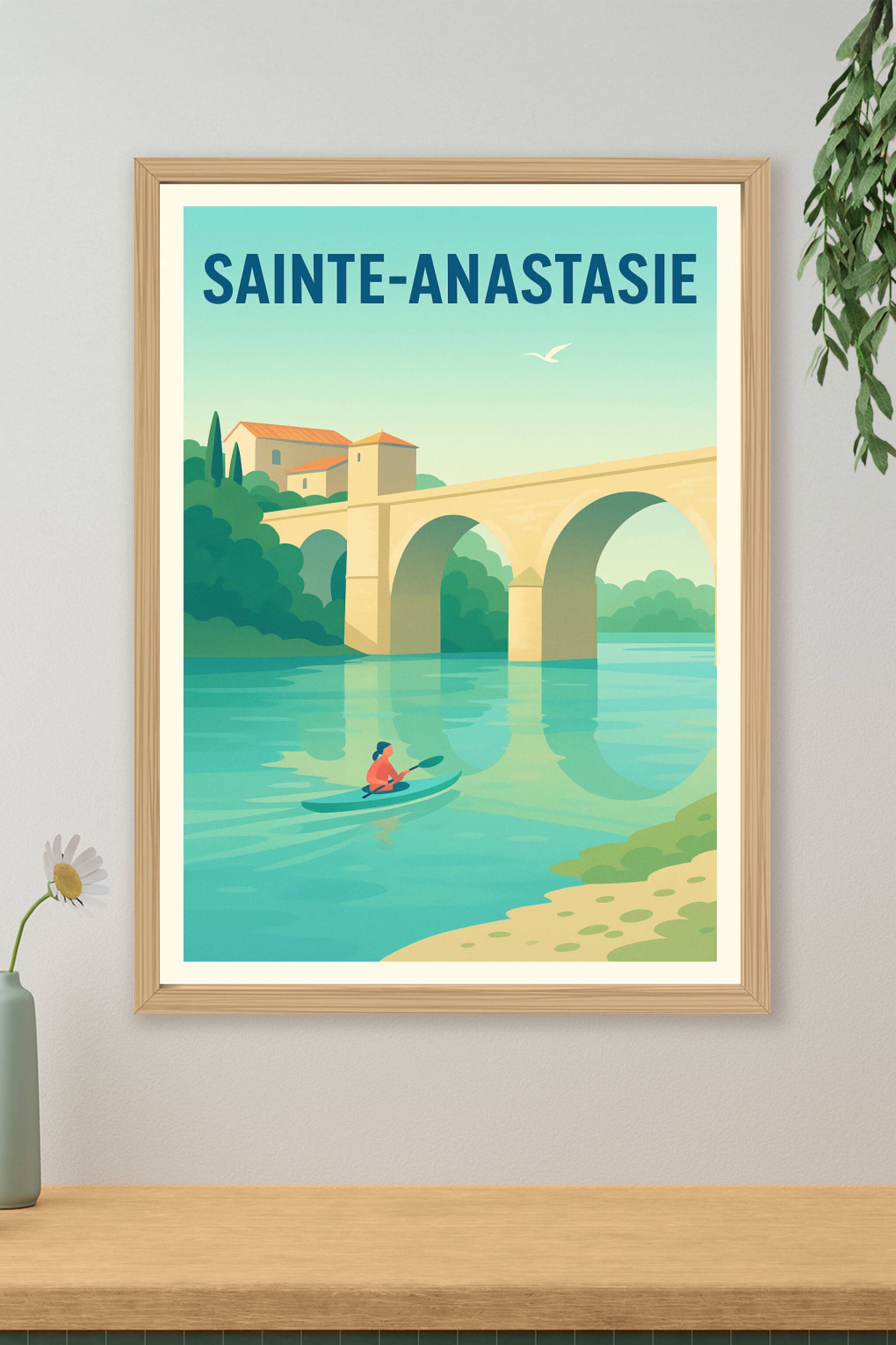 Affiche de Sainte-Anastasie - Harmonie entre nature et patrimoine