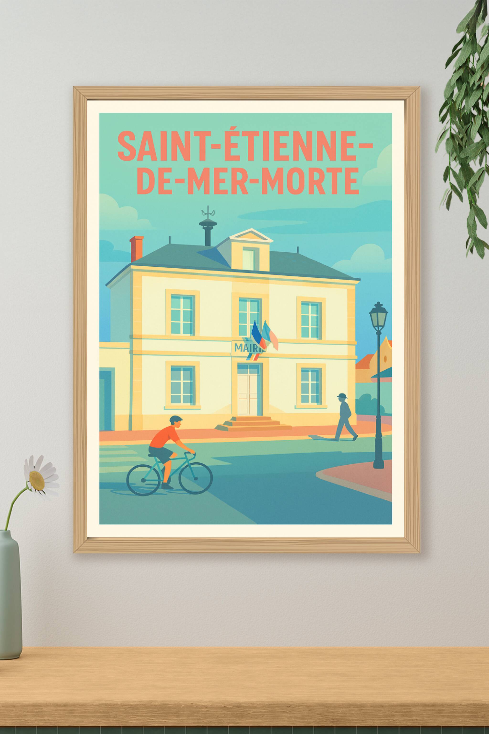 Affiche de Saint-Étienne-de-Mer-Morte - Charme et sérénité au cœur du village