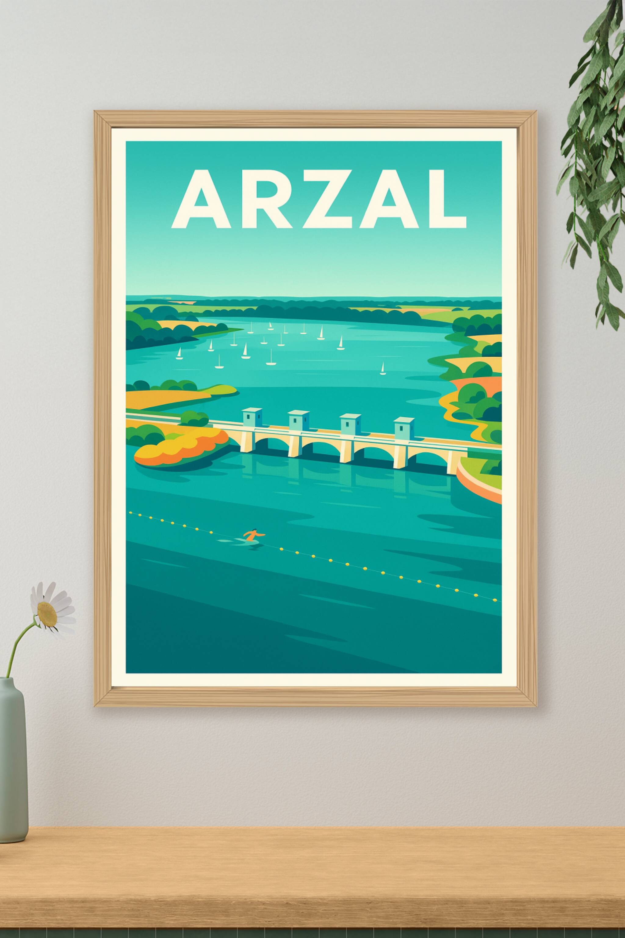 Affiche de Arzal - Plongée au cœur de la nature bretonne