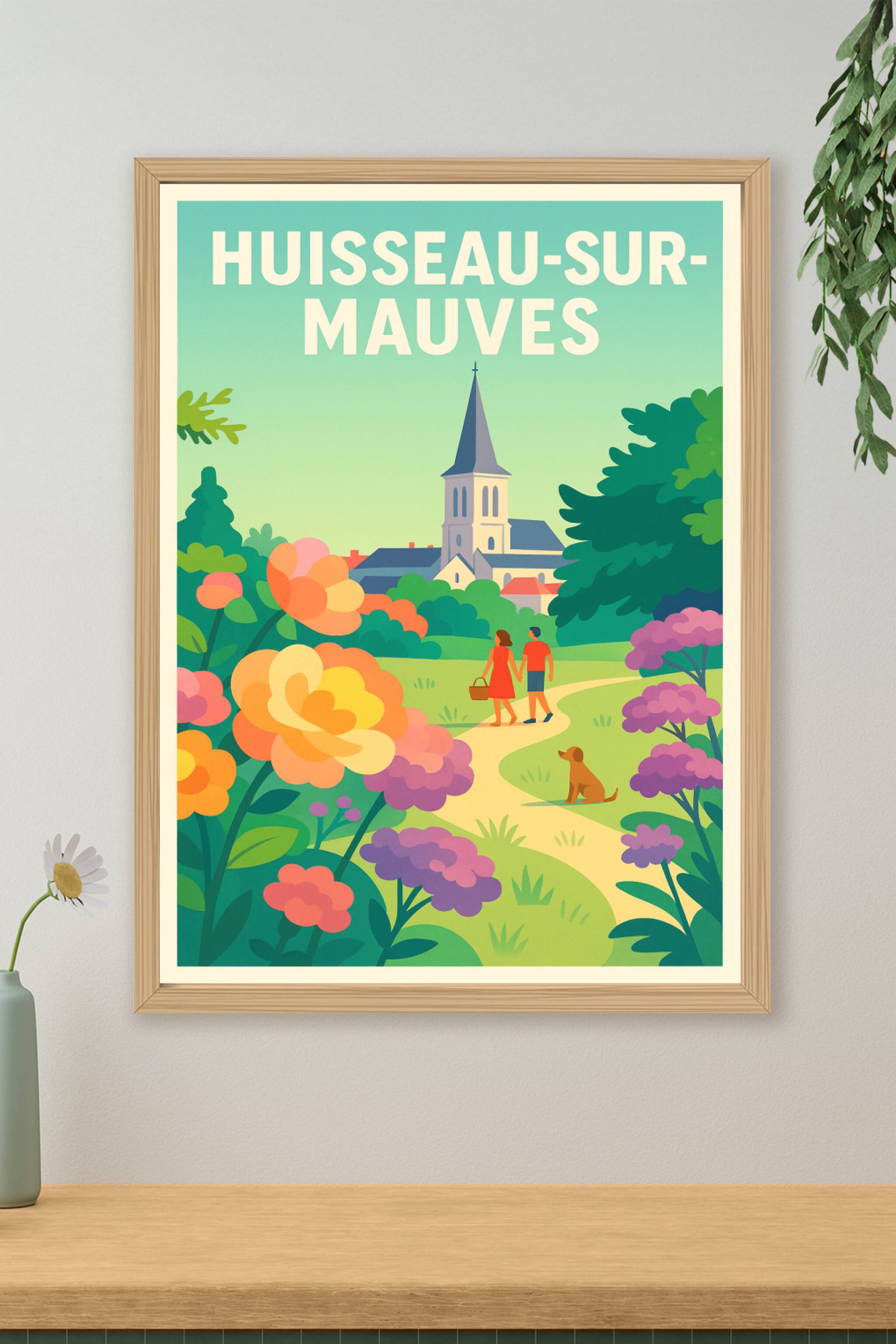 Affiche de Huisseau-sur-Mauves - Une promenade bucolique au cœur du village
