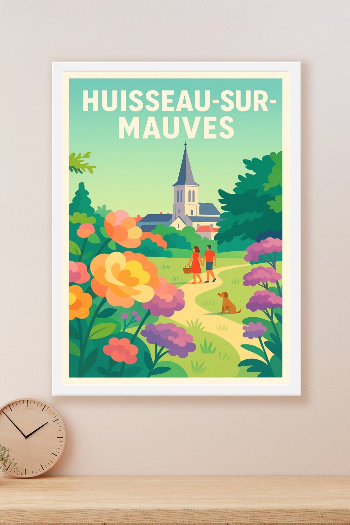 Affiche de Huisseau-sur-Mauves - Une promenade bucolique au cœur du village