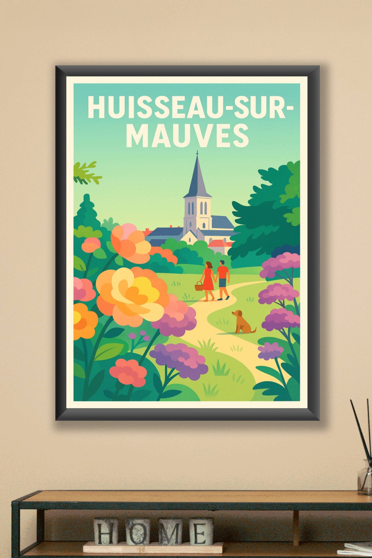 Affiche de Huisseau-sur-Mauves - Une promenade bucolique au cœur du village