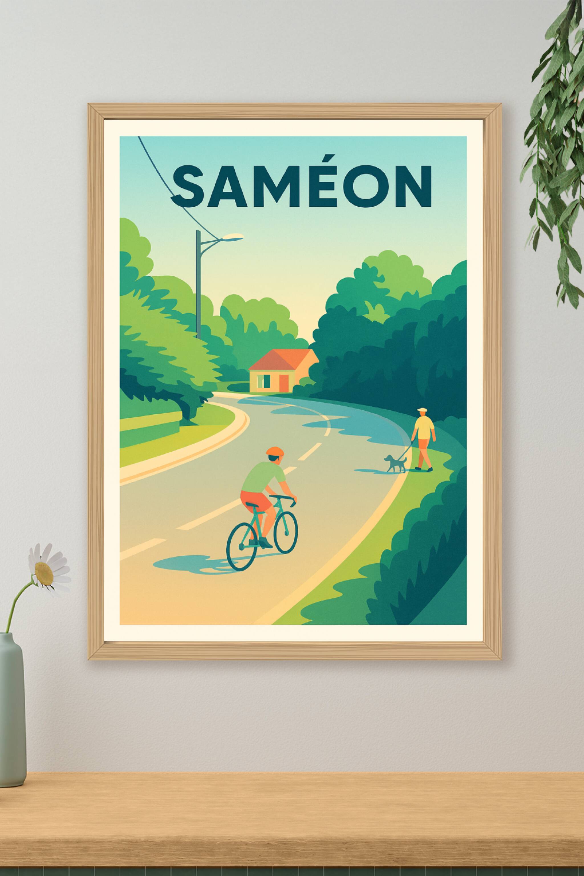 Affiche de Saméon - Douceur d'une balade bucolique