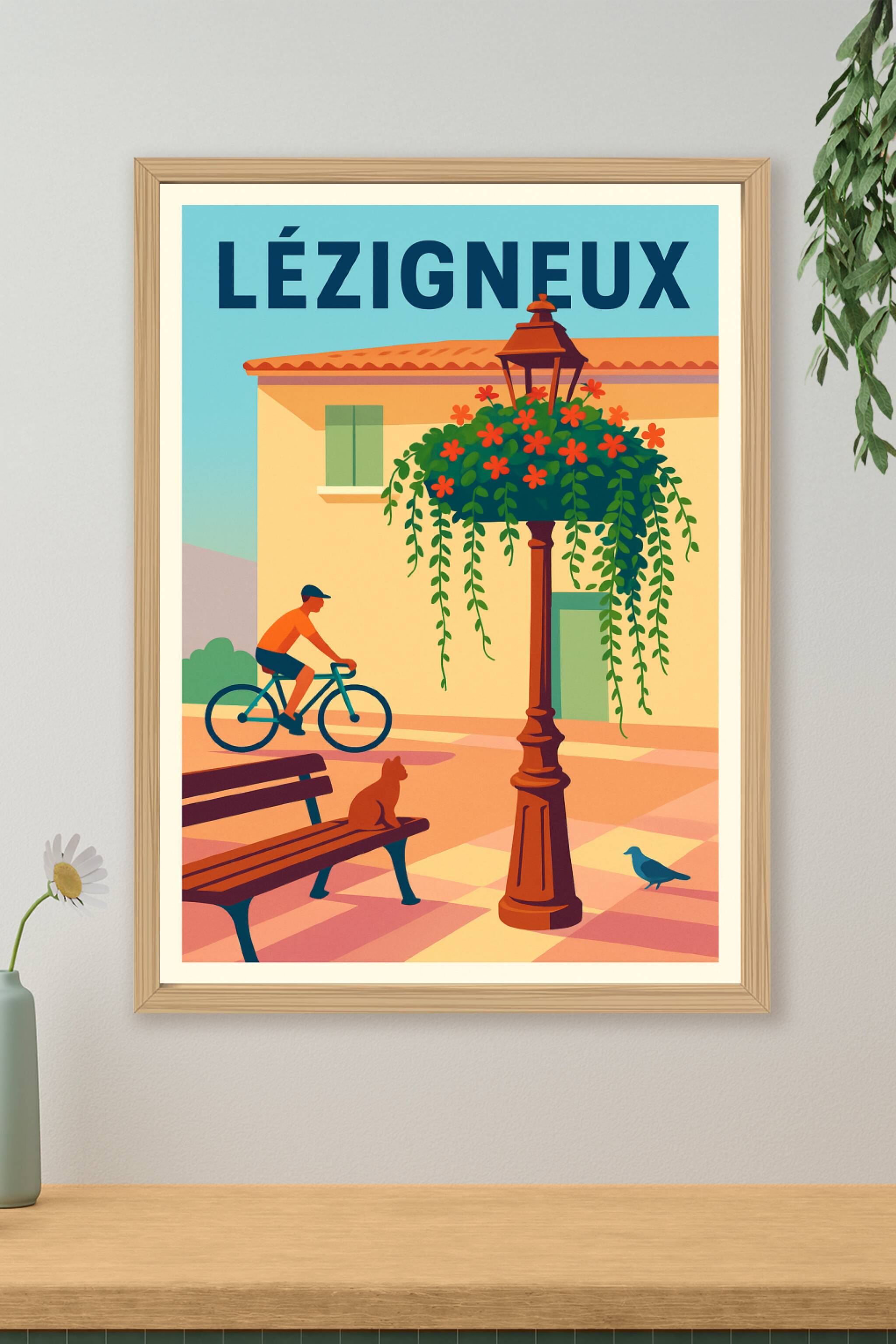 Affiche de Lézigneux - Charme et douceur au cœur du village