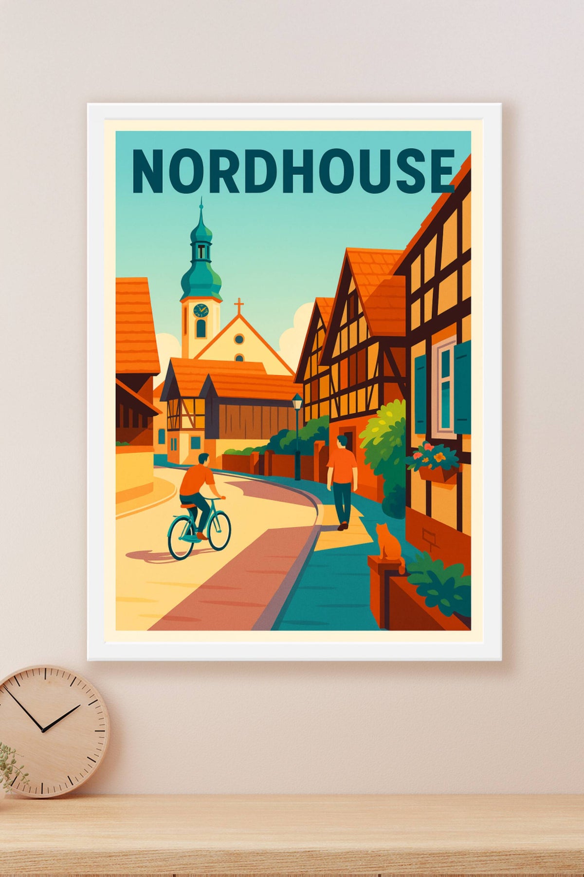 Affiche de Nordhouse - L'authenticité d'un village alsacien