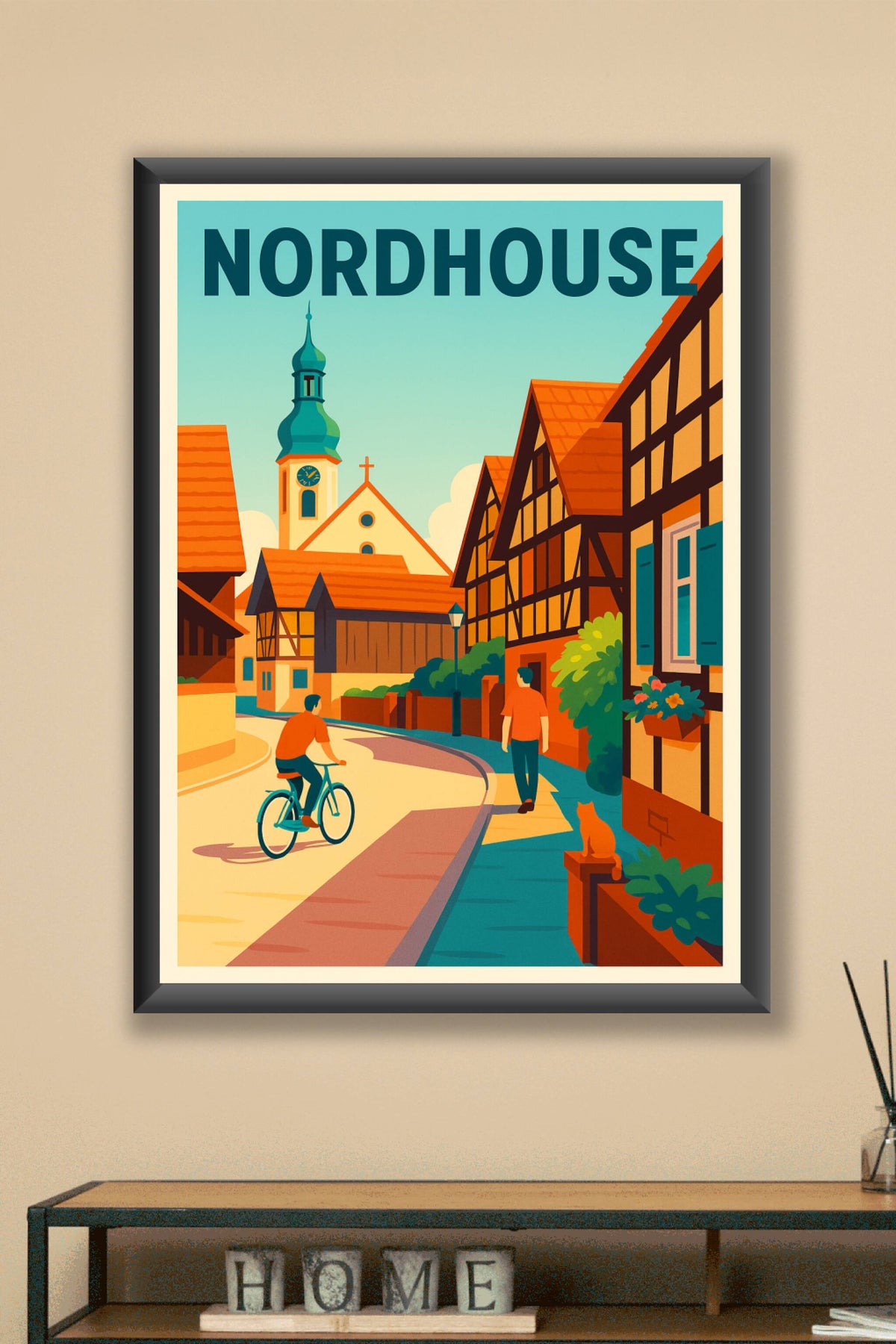 Affiche de Nordhouse - L'authenticité d'un village alsacien