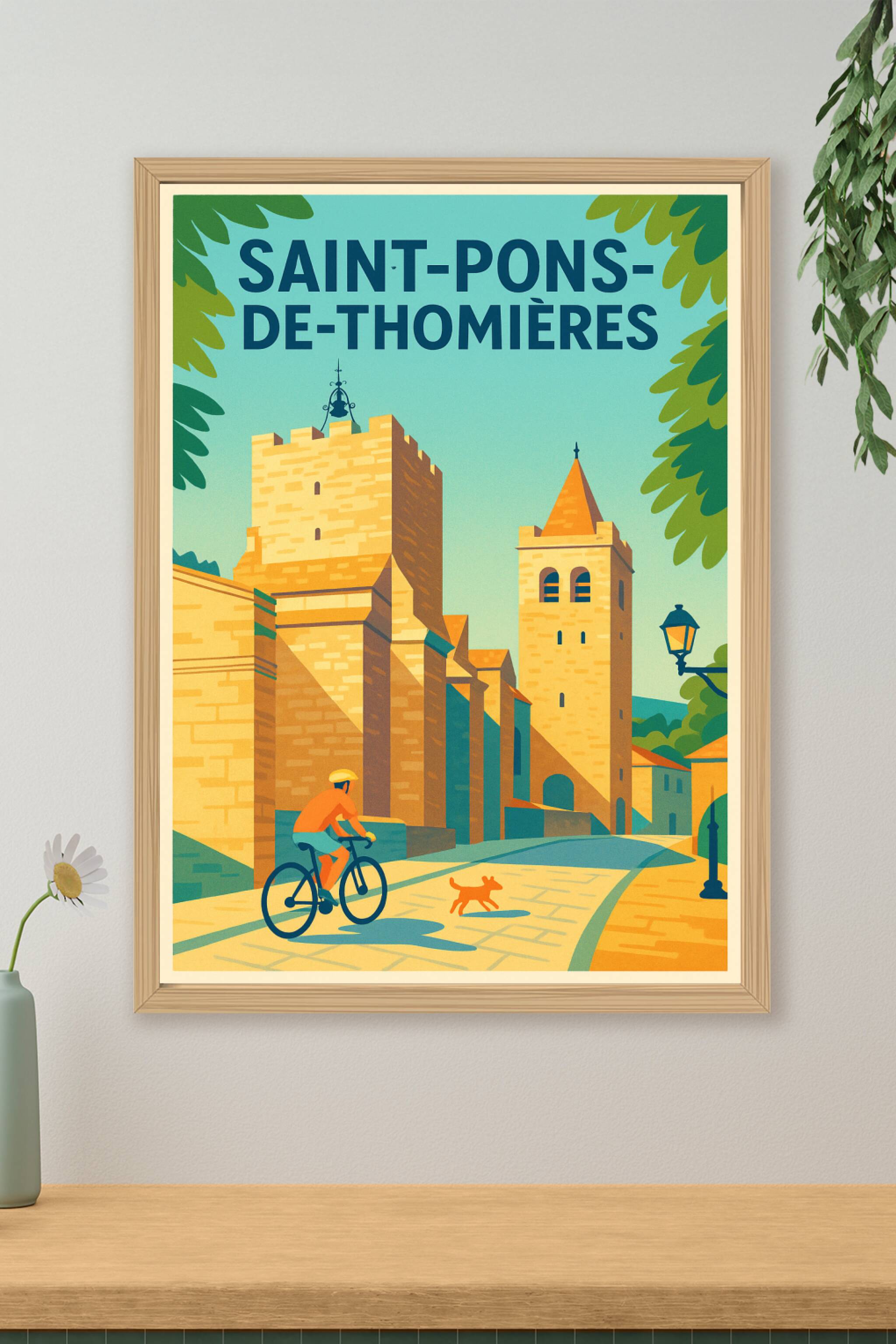 Affiche de Saint-Pons-de-Thomières - Charme historique et douceur de vivre