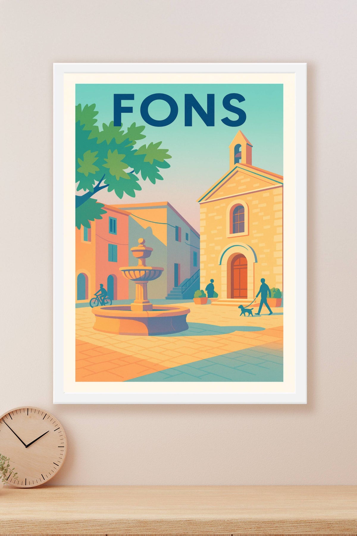 Affiche de Fons - Charme paisible du village ensoleillé