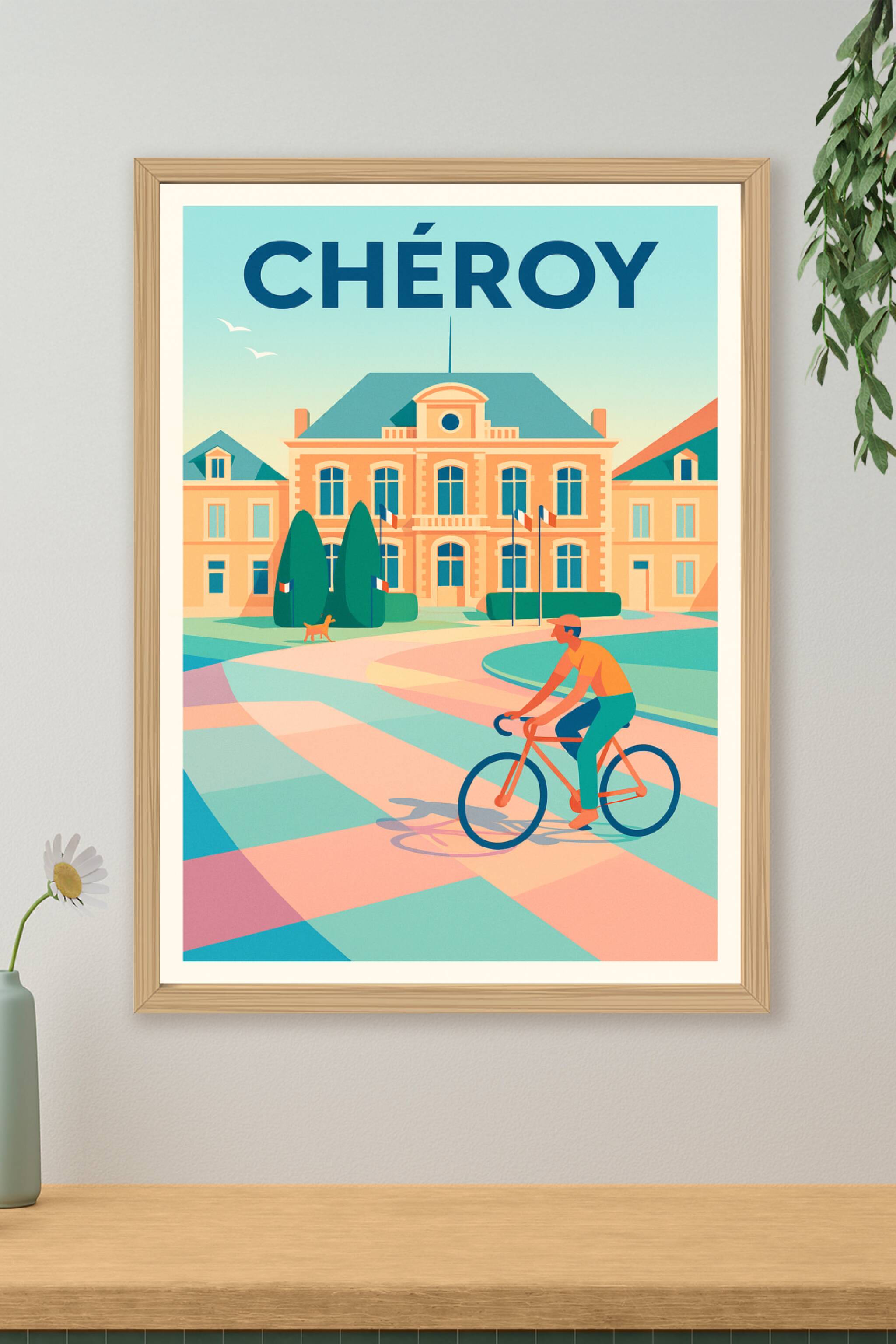 Affiche de Chéroy - L'élégance paisible au cœur de la ville