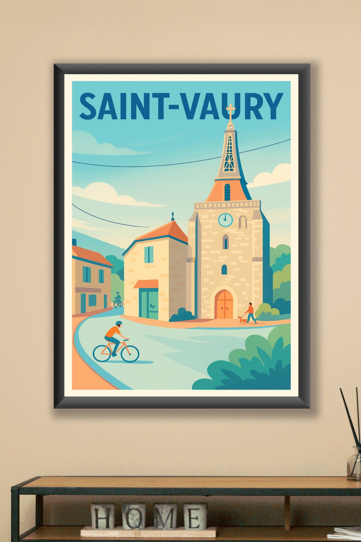 Affiche de Saint-Vaury - Charme paisible du village au fil du temps