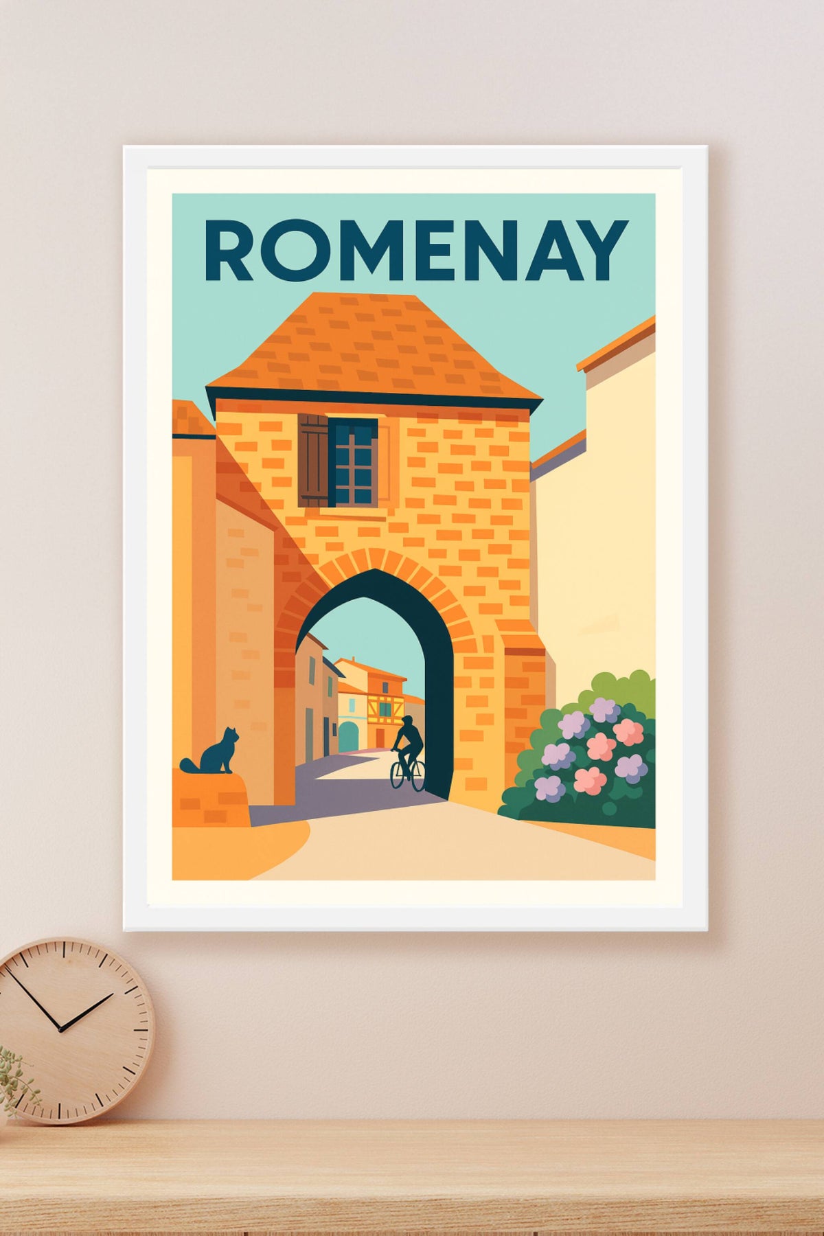Affiche de Romenay - Charme et douceur de la porte historique