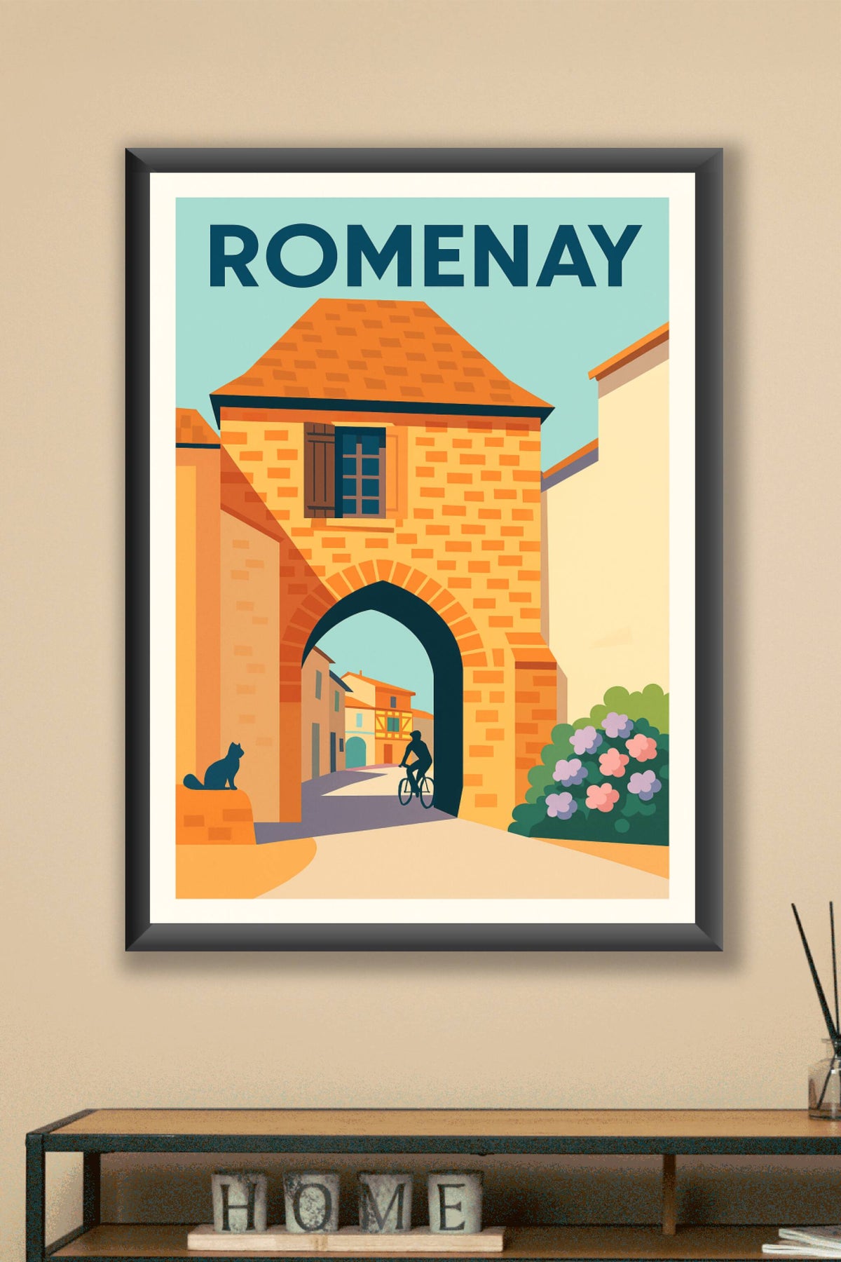Affiche de Romenay - Charme et douceur de la porte historique