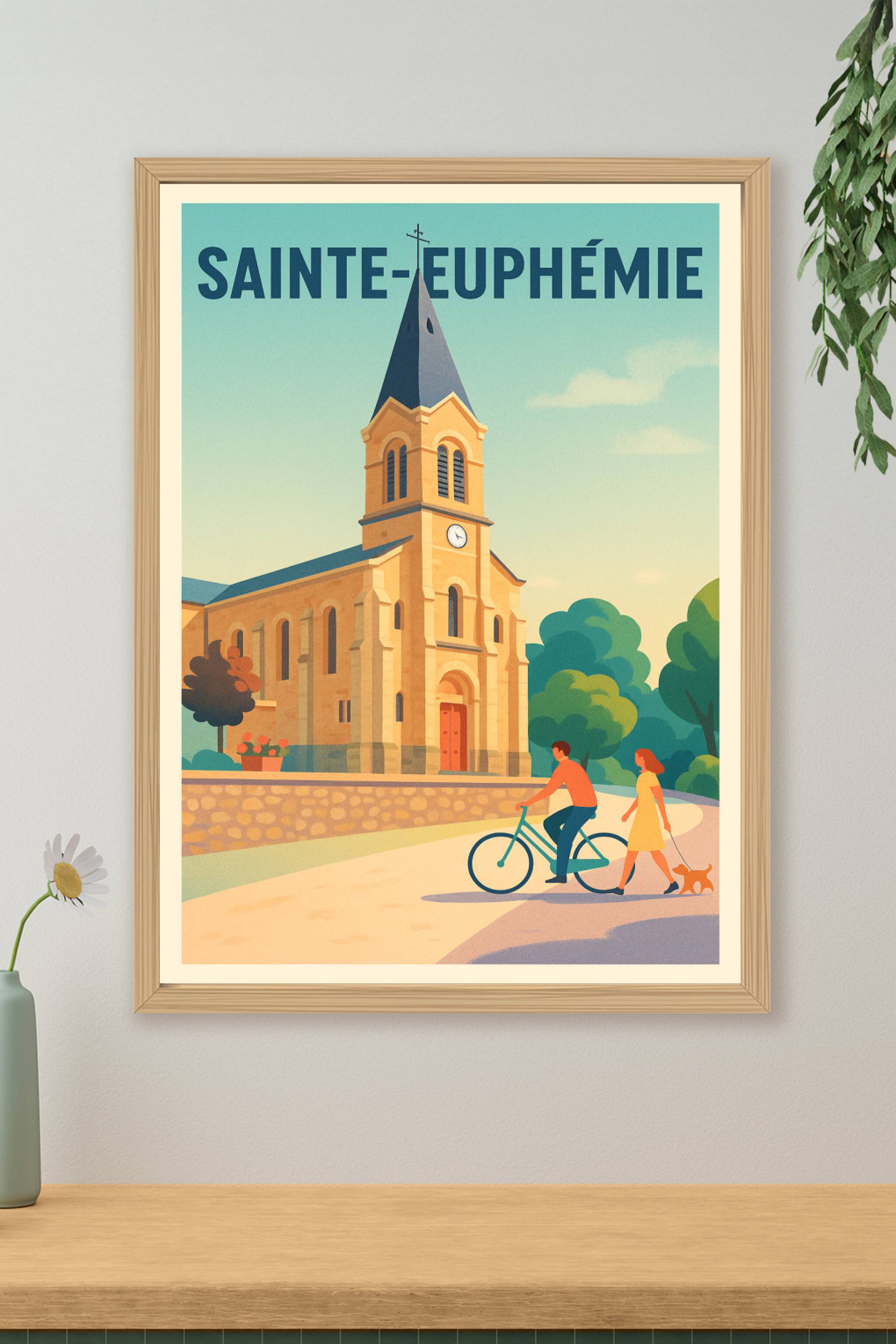 Affiche de Sainte-Euphémie - Charme et tranquillité au cœur du village