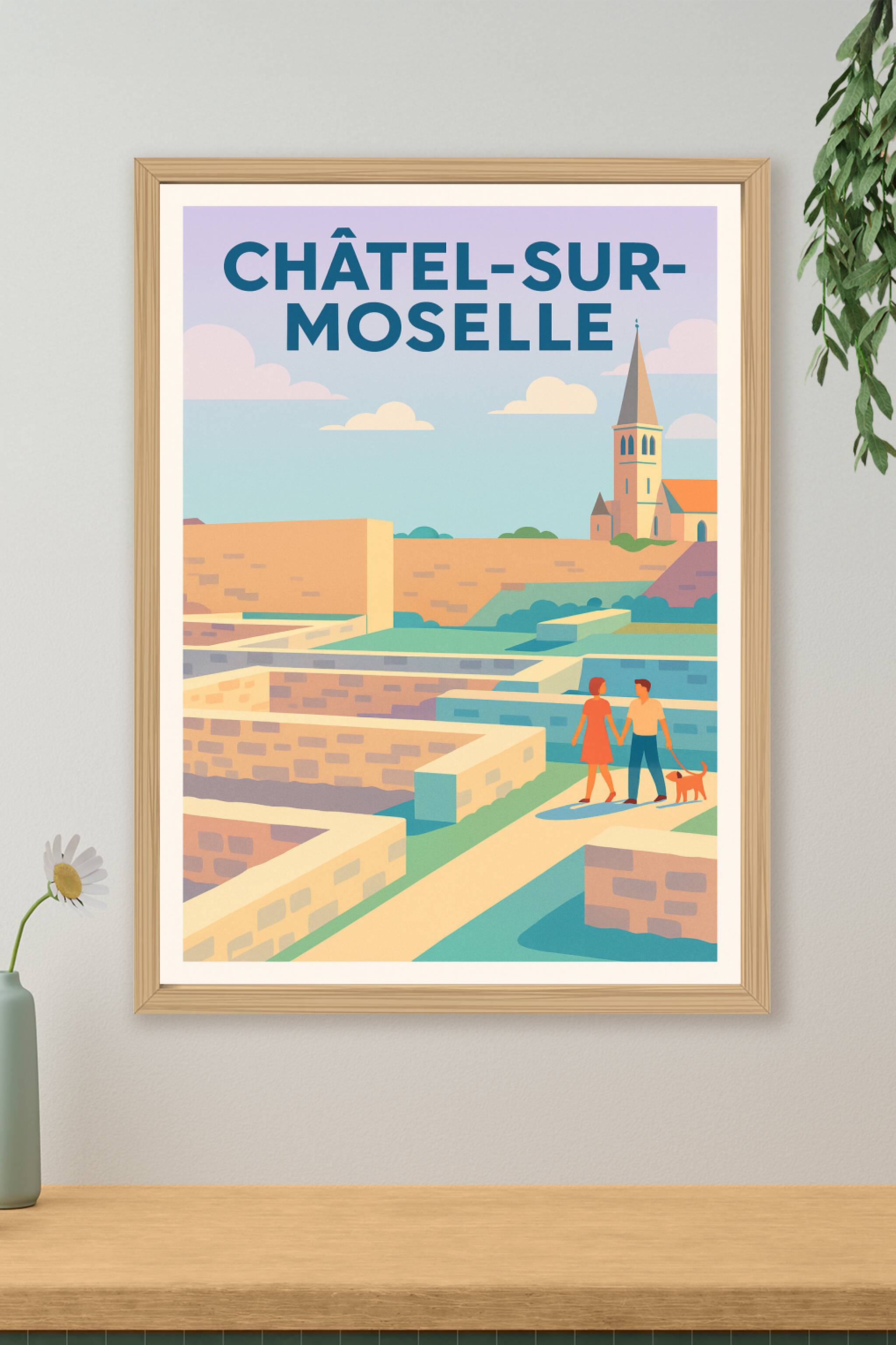 Affiche de Châtel-sur-Moselle - Promenade au cœur de l'histoire