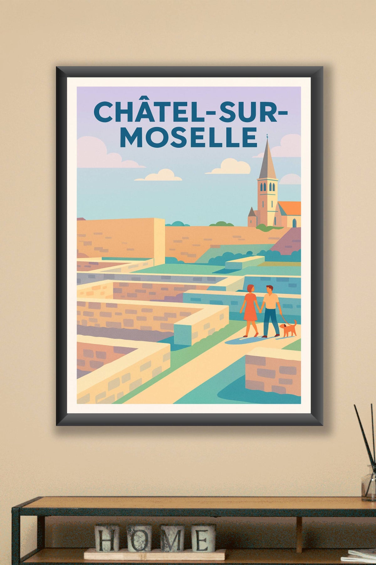 Affiche de Châtel-sur-Moselle - Promenade au cœur de l'histoire