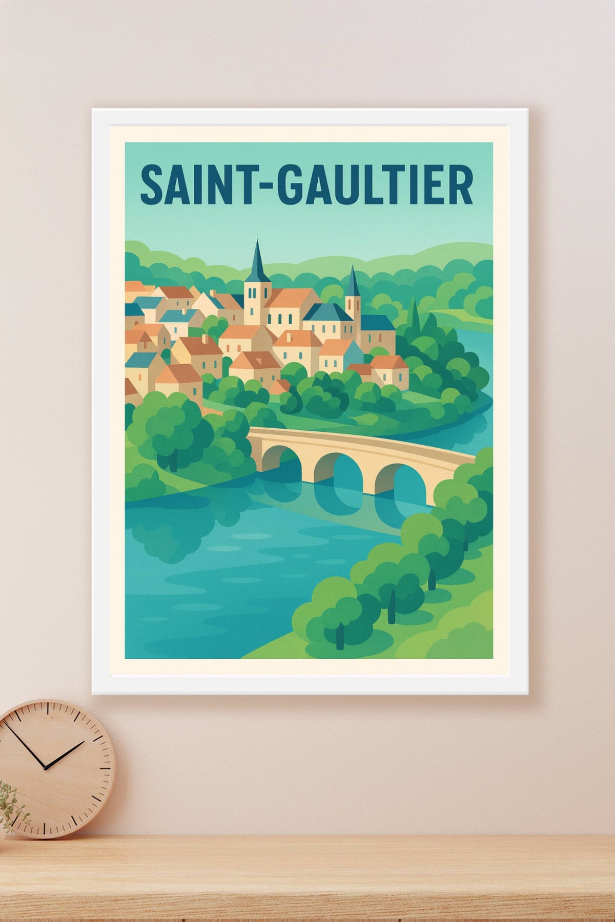 Affiche de Saint-Gaultier - Charme bucolique au cœur de la nature
