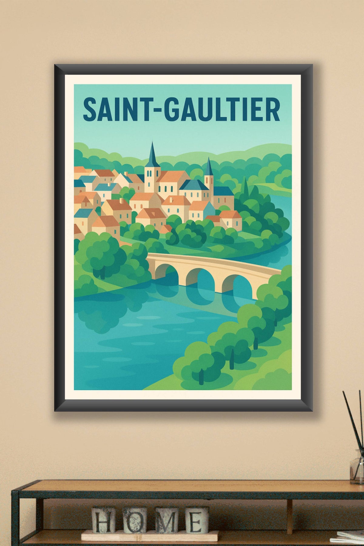 Affiche de Saint-Gaultier - Charme bucolique au cœur de la nature