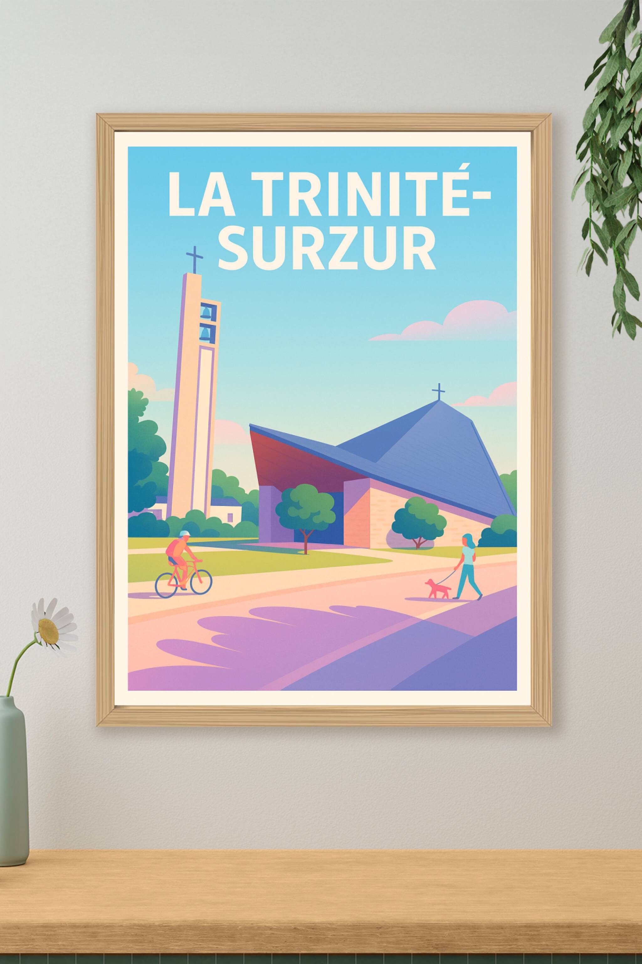 Affiche de La Trinité-Surzur - Harmonie et sérénité en Bretagne
