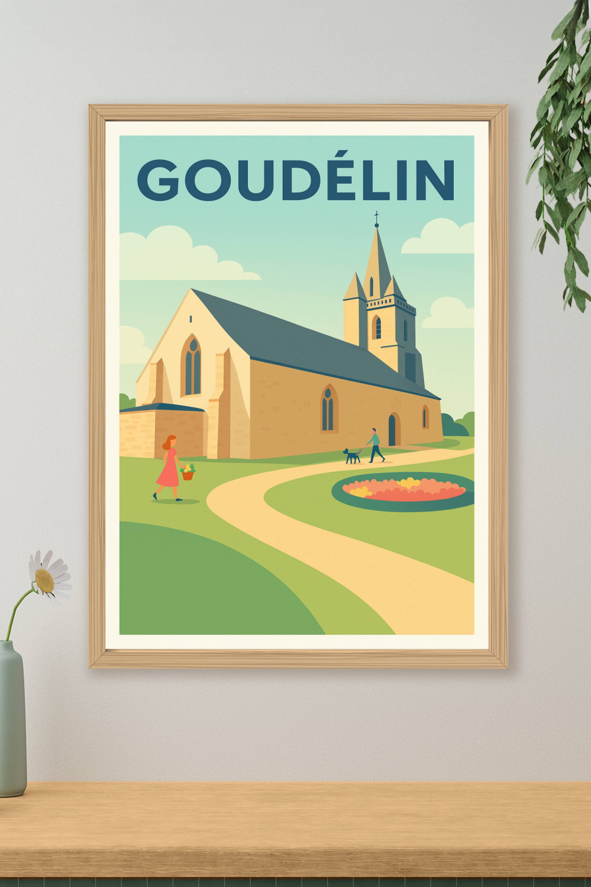 Affiche de Goudelin - Charme paisible au cœur de la Bretagne
