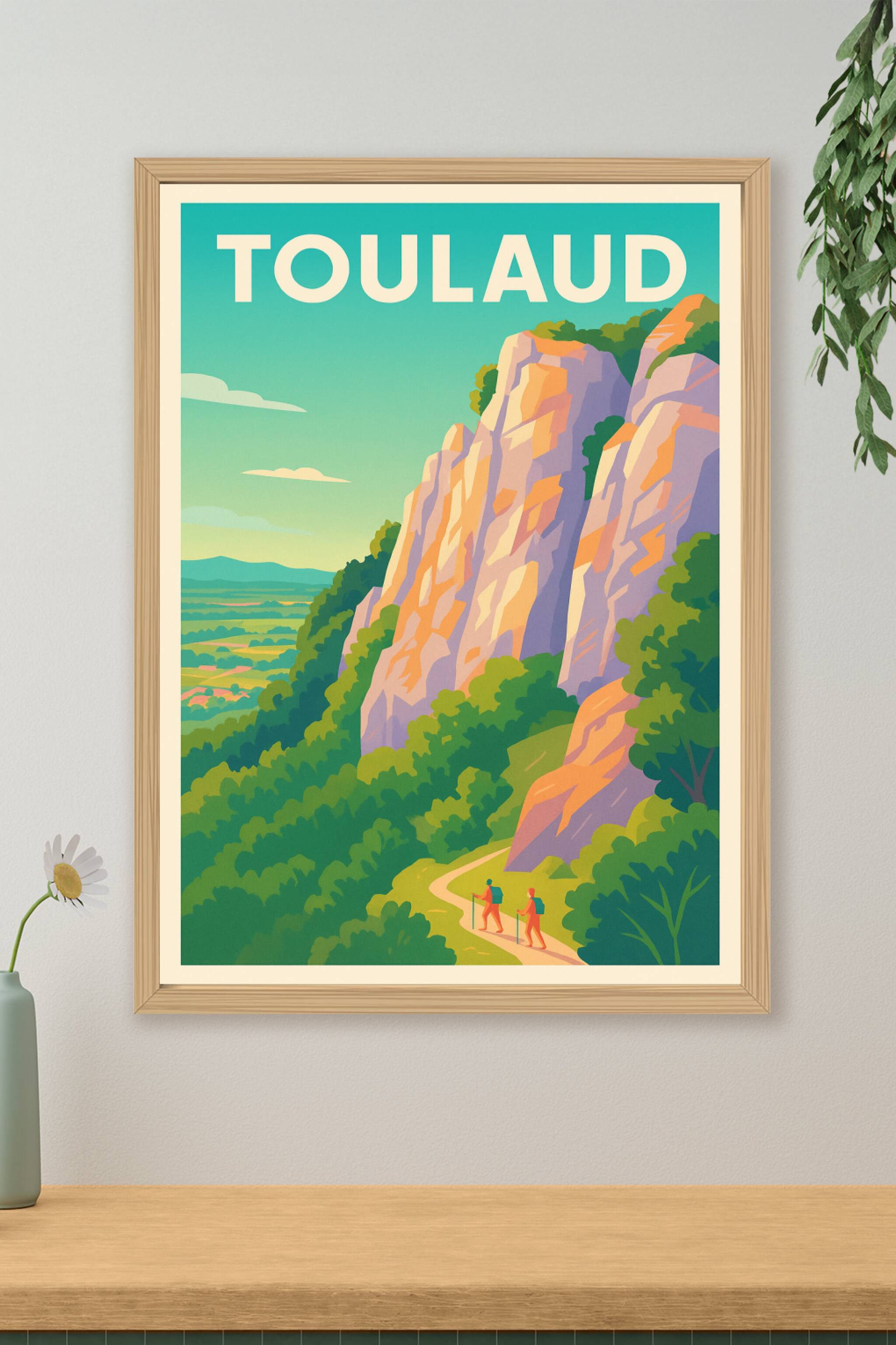 Affiche de Toulaud - Escapade nature au cœur des rochers