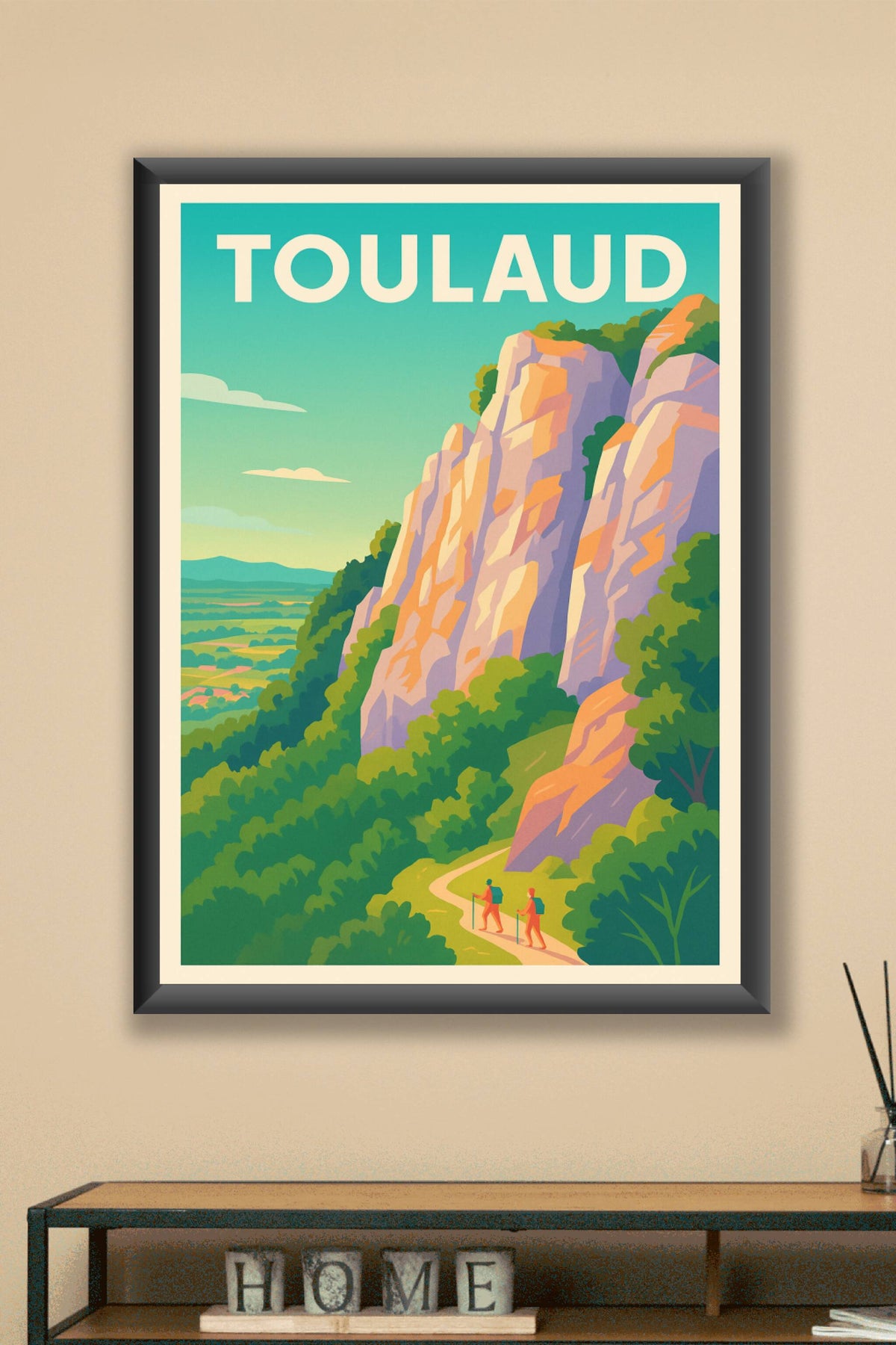 Affiche de Toulaud - Escapade nature au cœur des rochers
