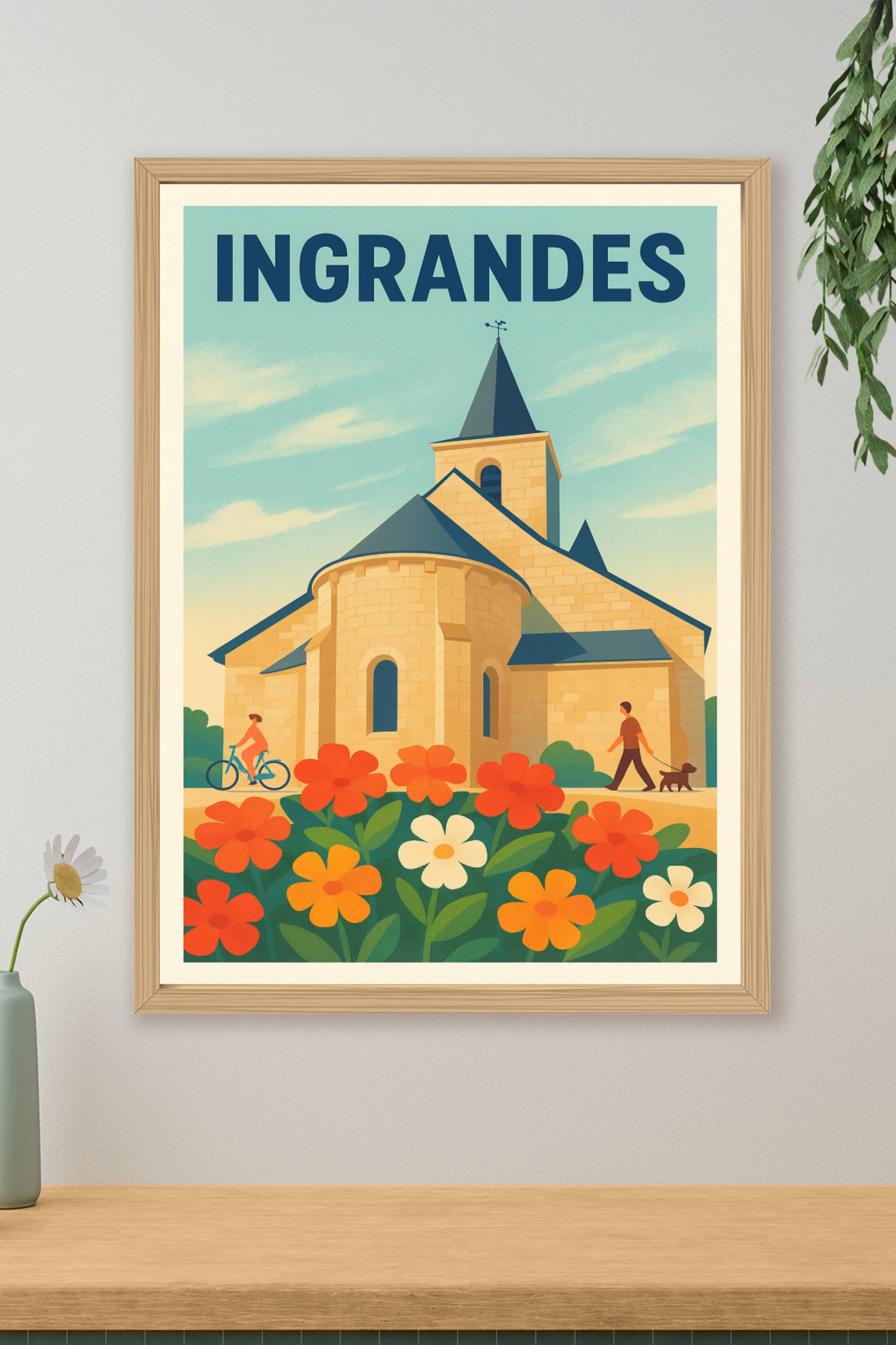 Affiche de Ingrandes - Charme bucolique et patrimoine authentique