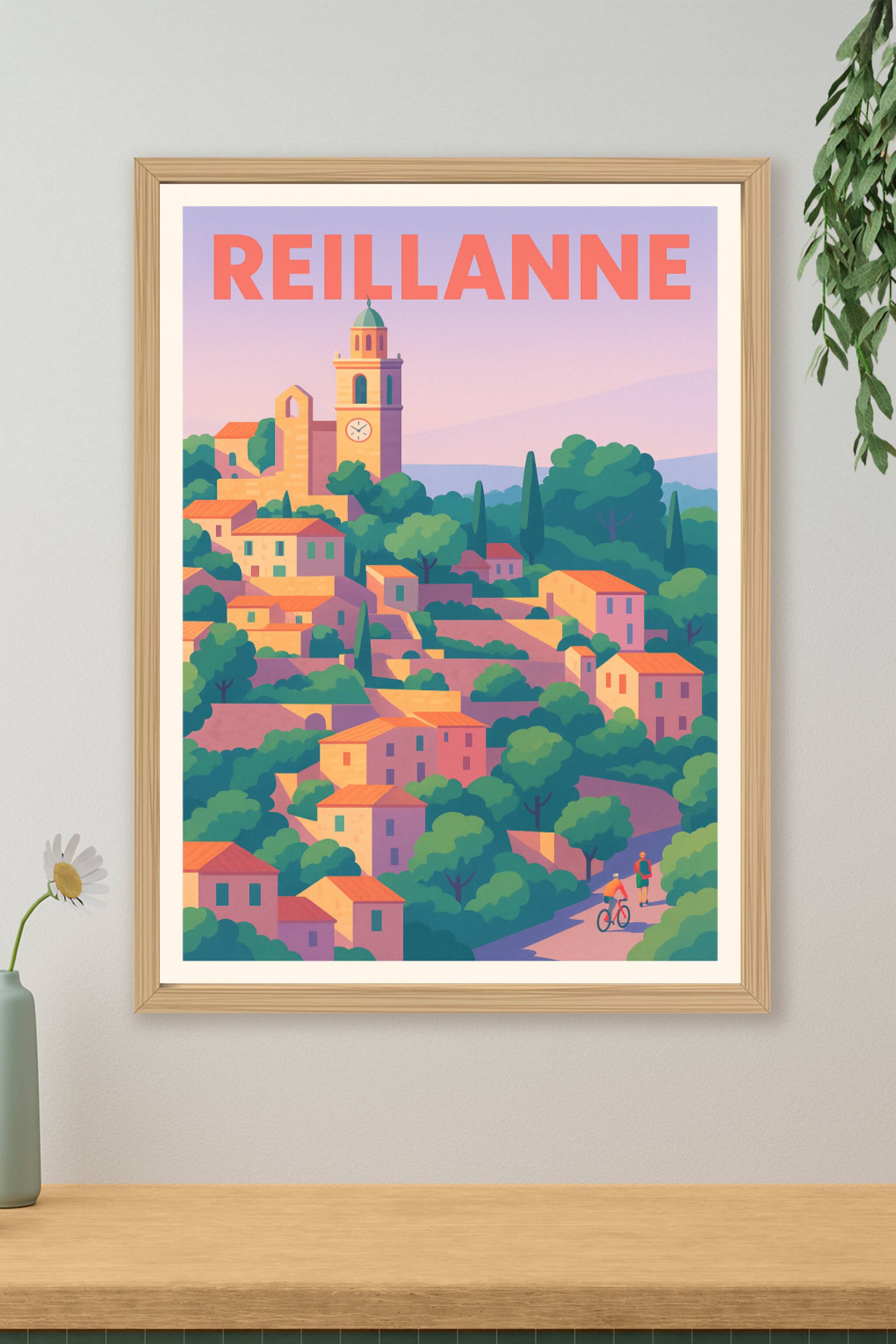 Affiche de Reillanne - Charme Provençal en Douceur