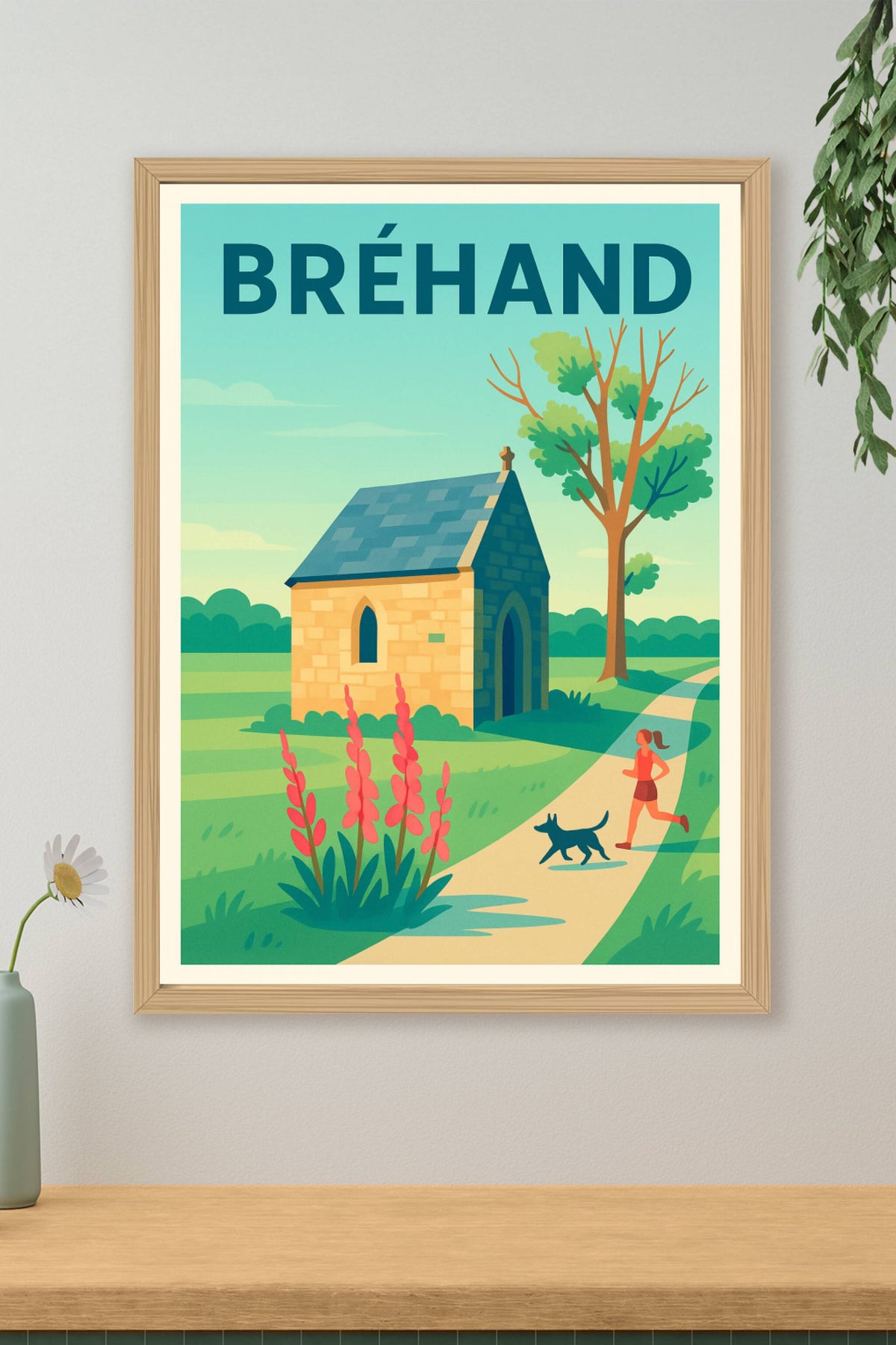 Affiche de Bréhand - Charme bucolique et nature paisible