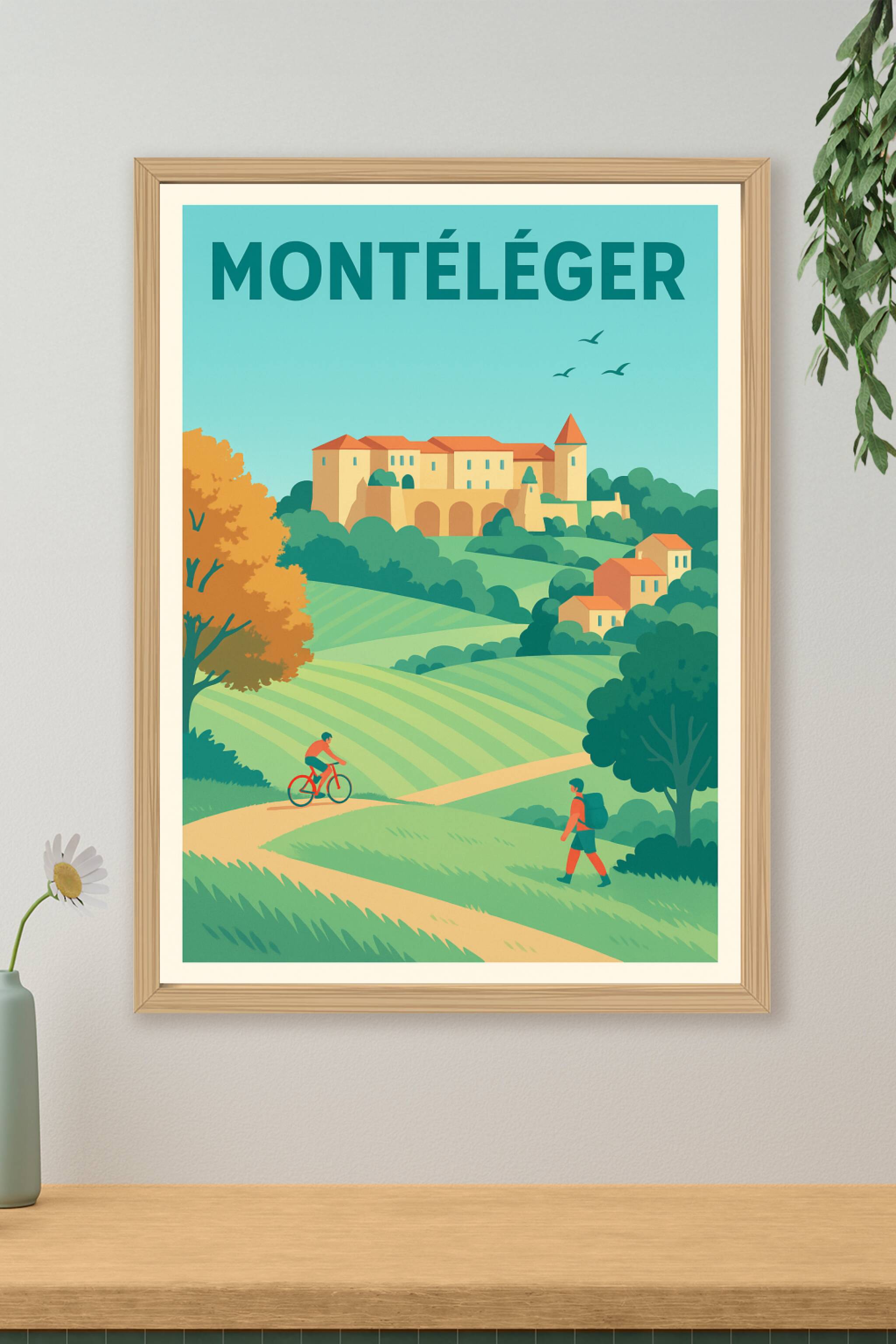 Affiche de Montéléger - Évasion et nature en douceur