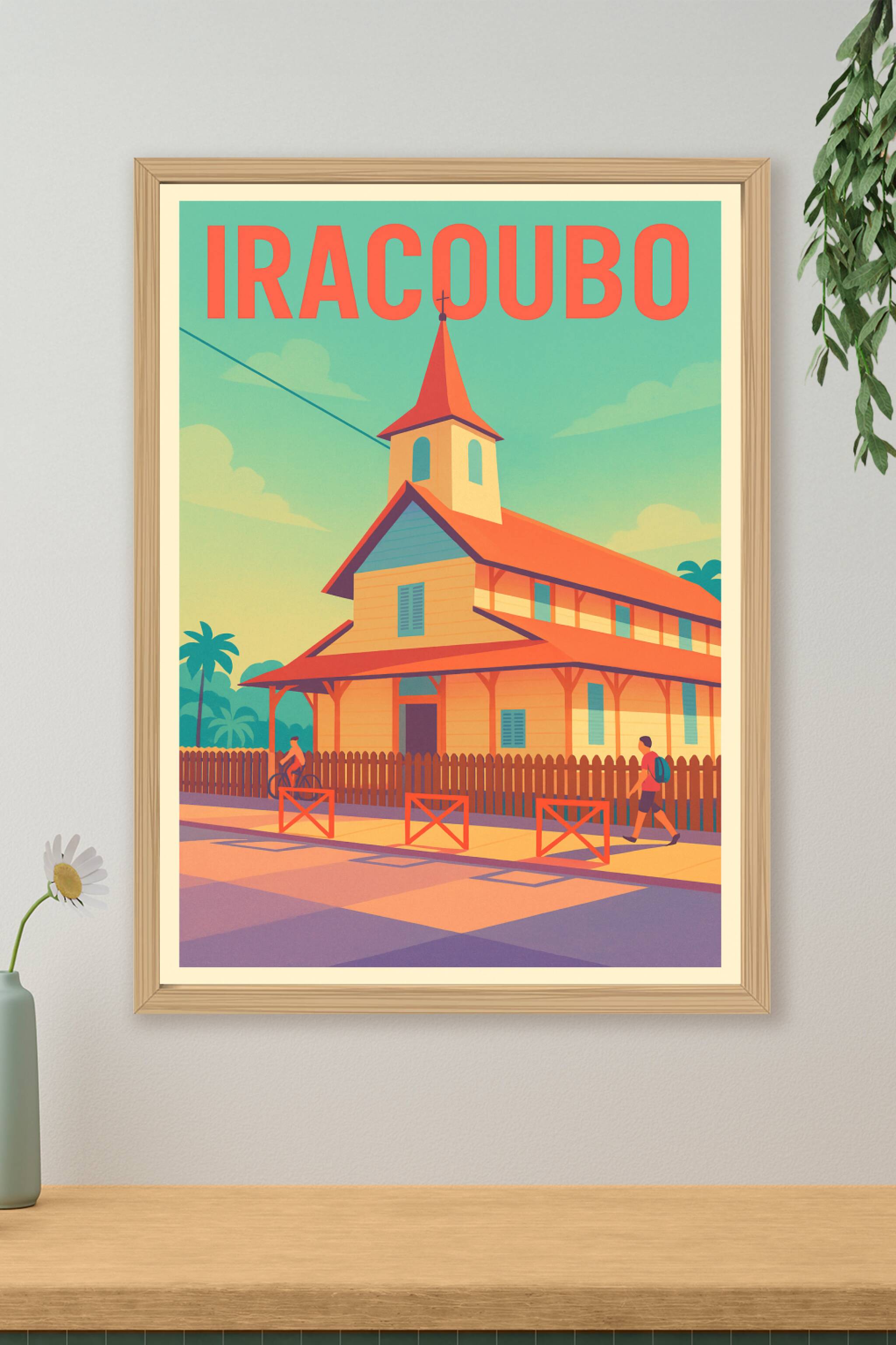 Affiche de Iracoubo - Charme insulaire et architecture tropicale