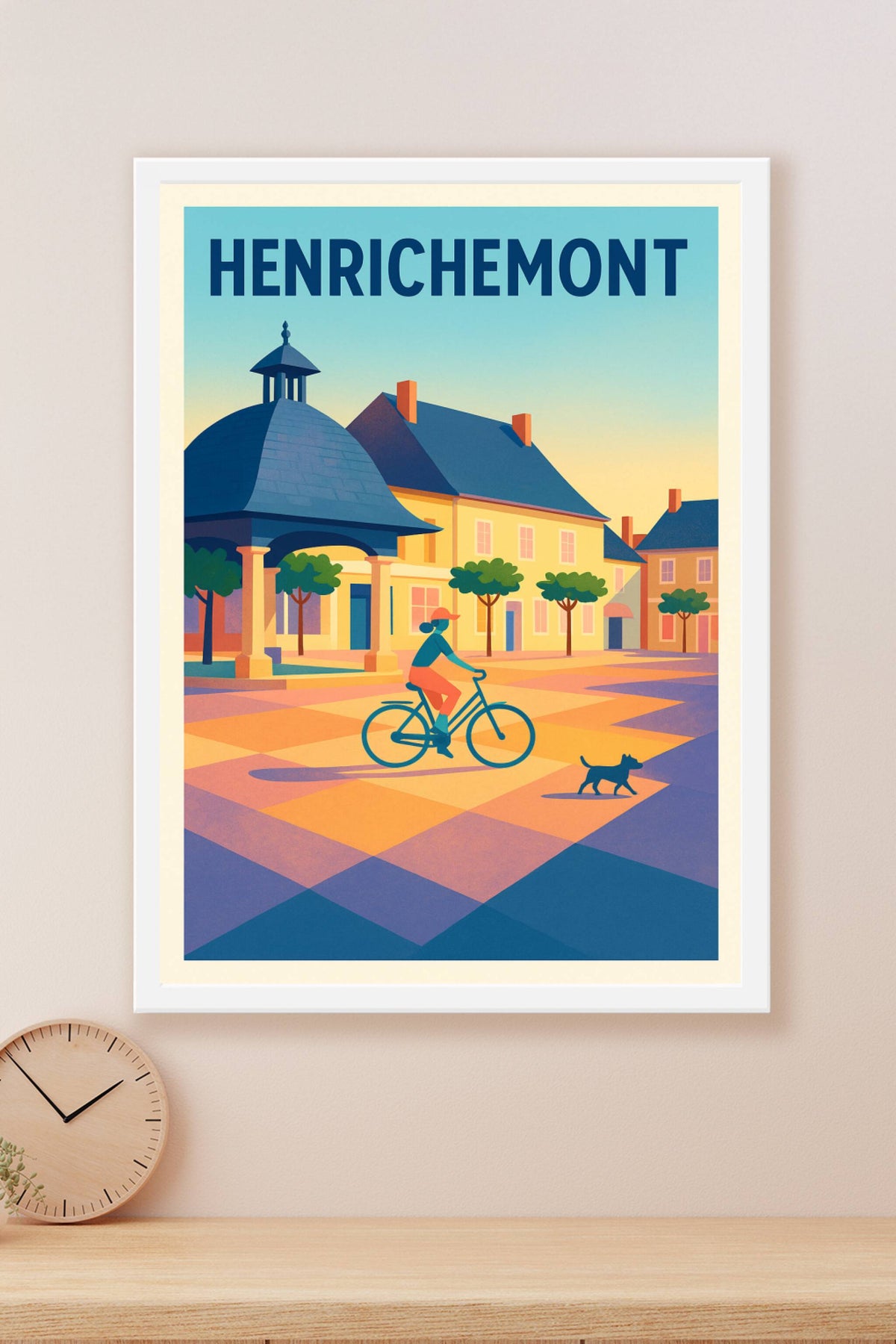 Affiche de Henrichemont - Charme et douceur d'une place paisible