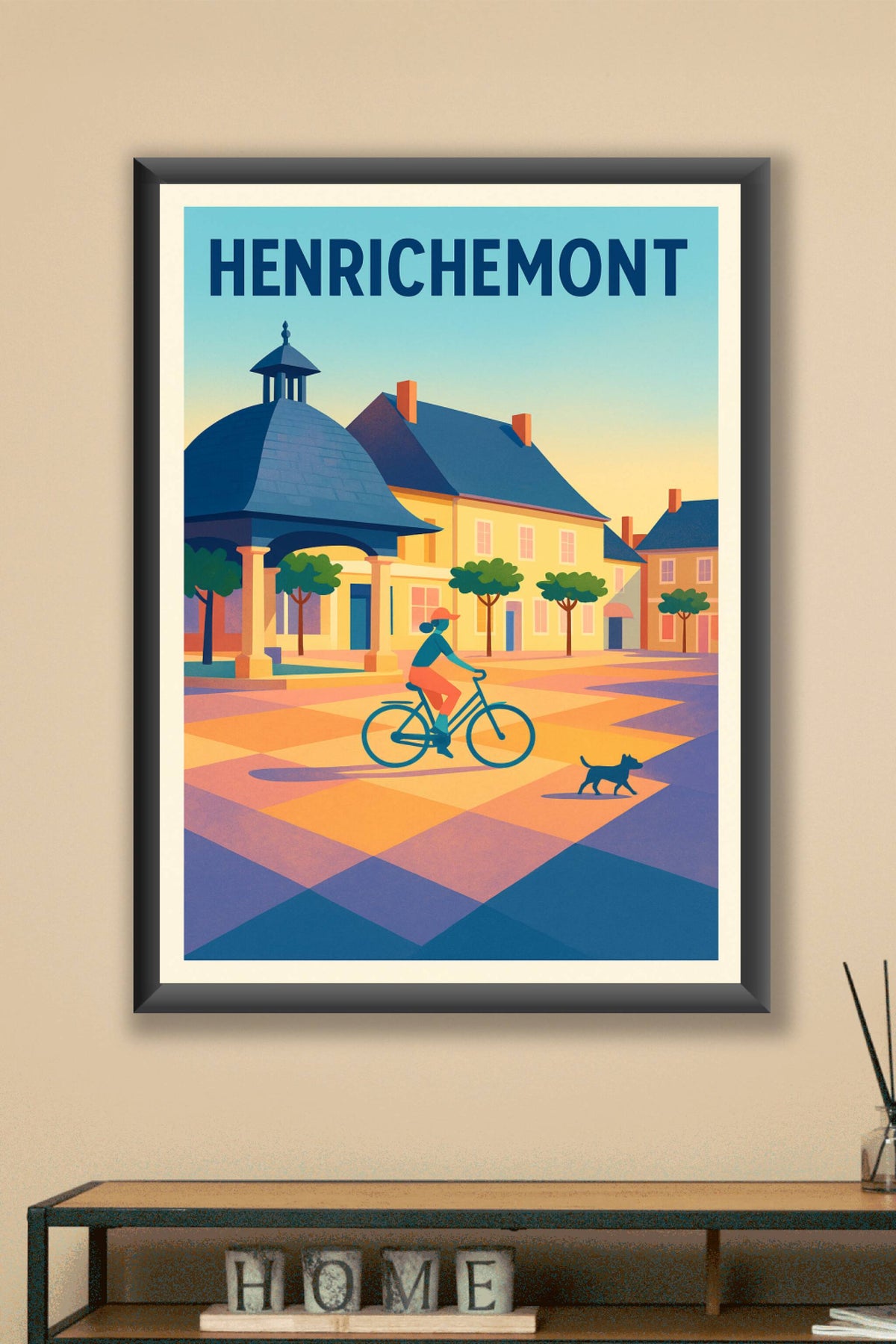 Affiche de Henrichemont - Charme et douceur d'une place paisible