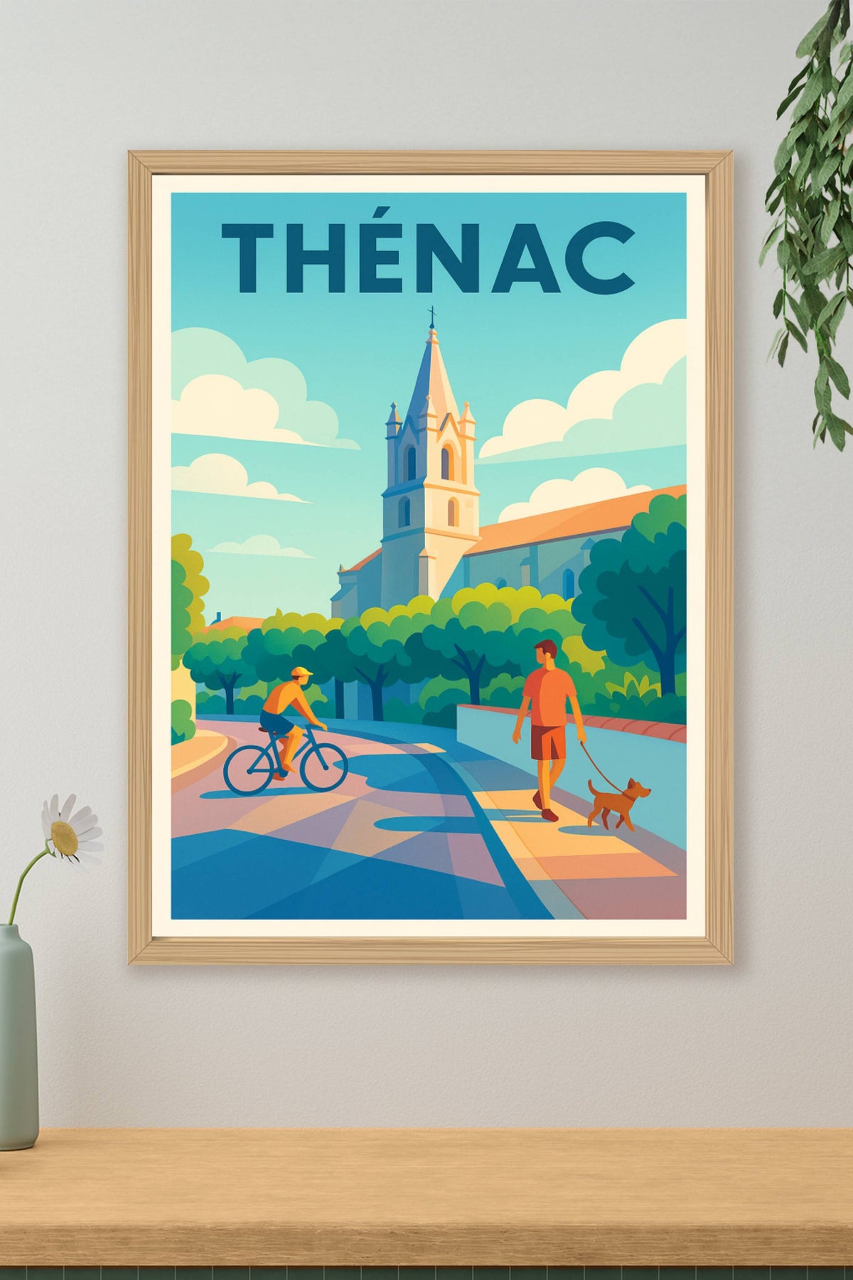 Affiche de Thénac - Douceur de vivre entre nature et patrimoine