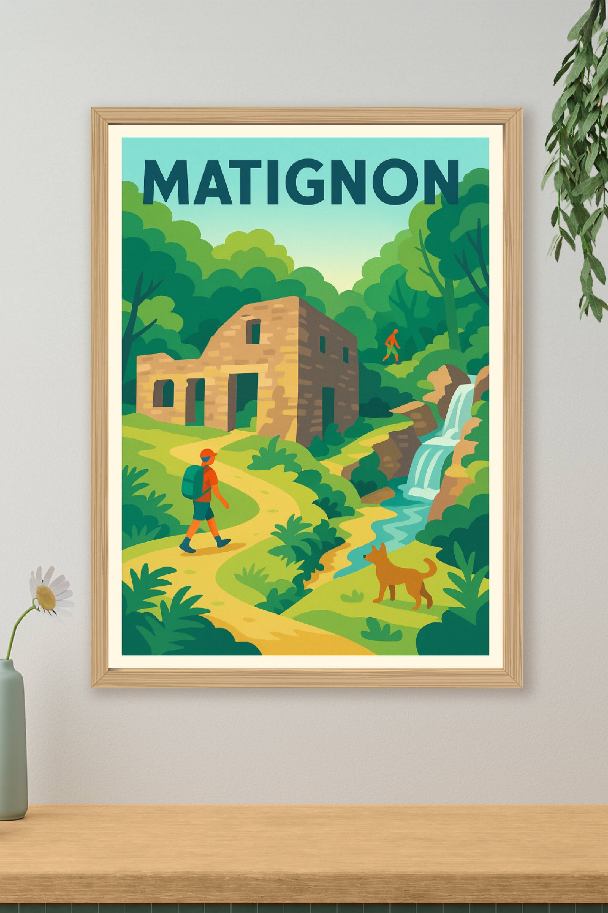 Affiche de Matignon - Promenade bucolique au cœur de la nature