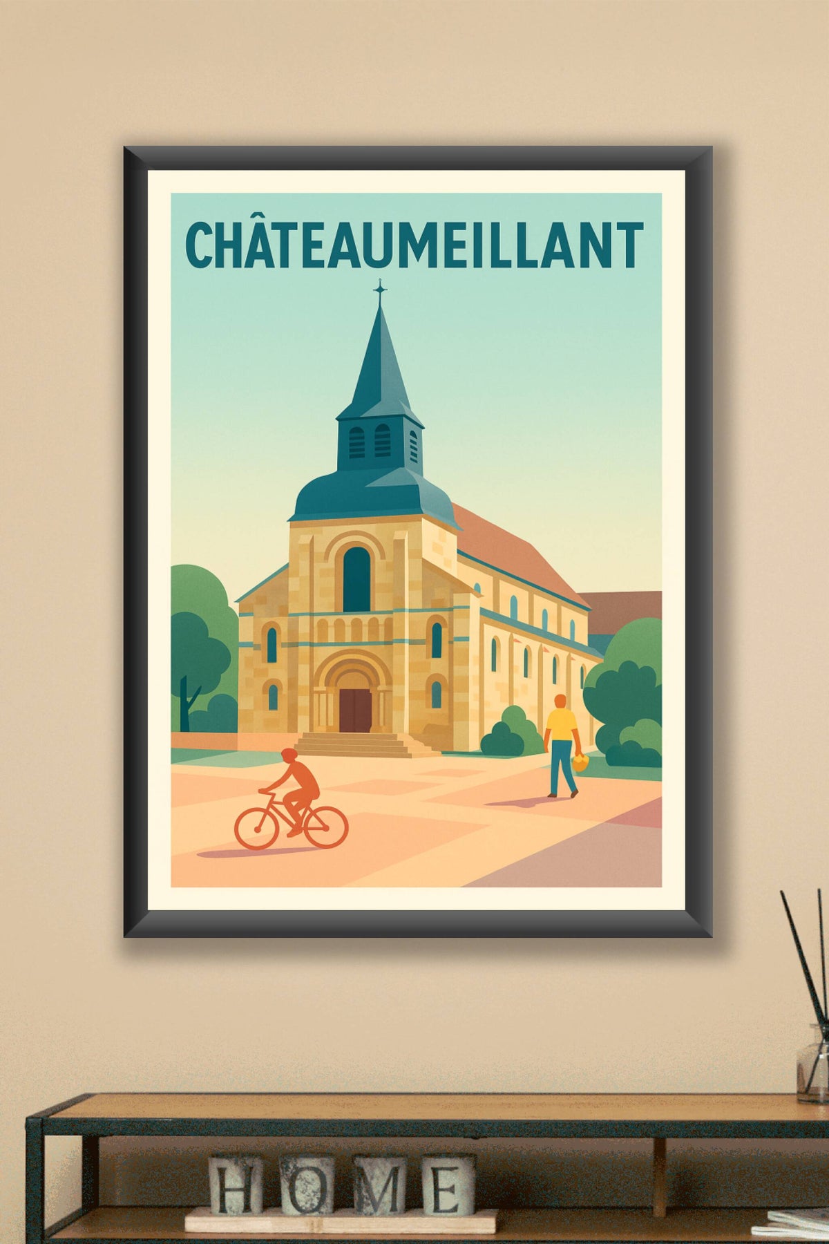 Affiche de Châteaumeillant - Charme et authenticité au cœur du Berry