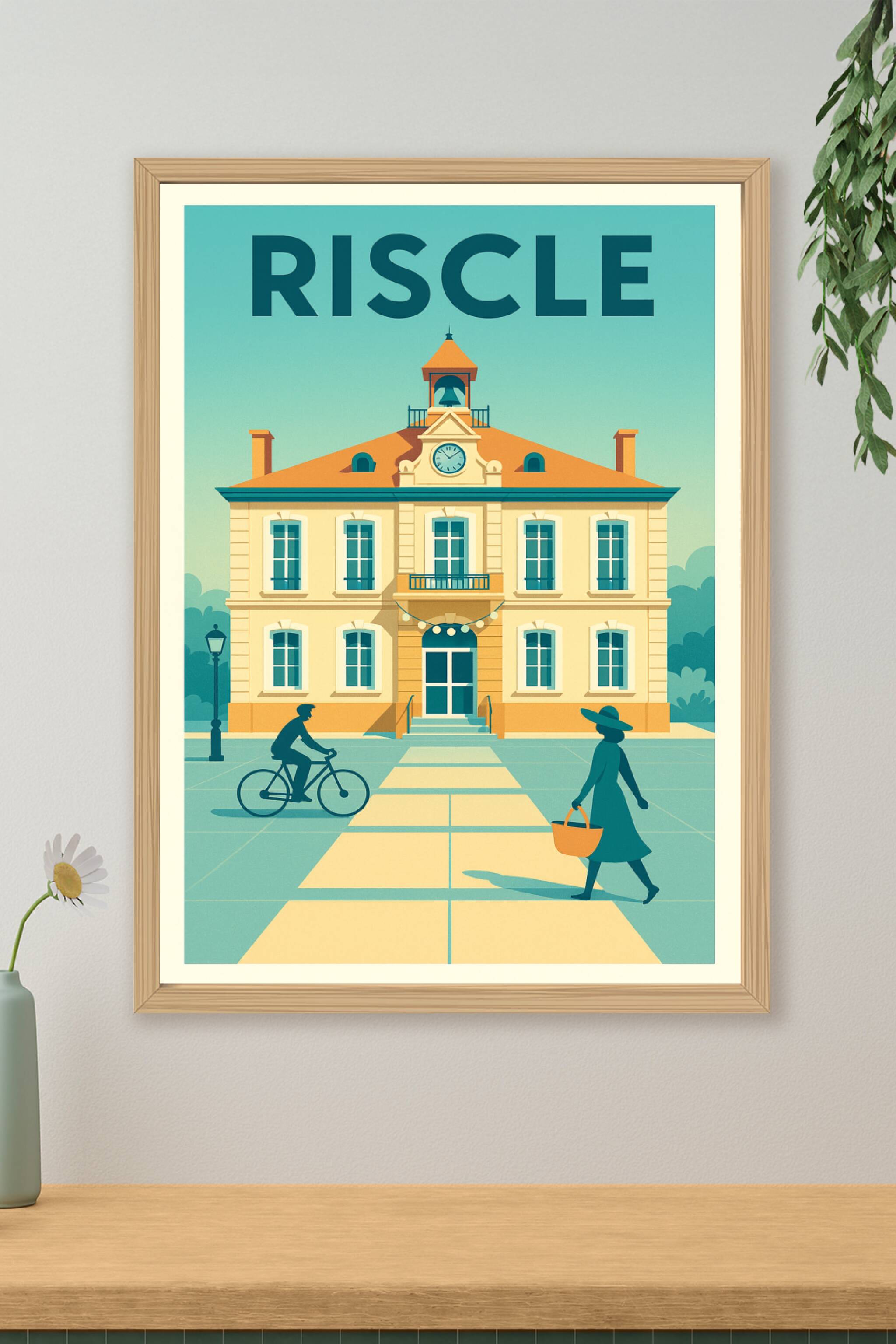 Affiche de Riscle - Charme et Sérénité au Cœur du Village