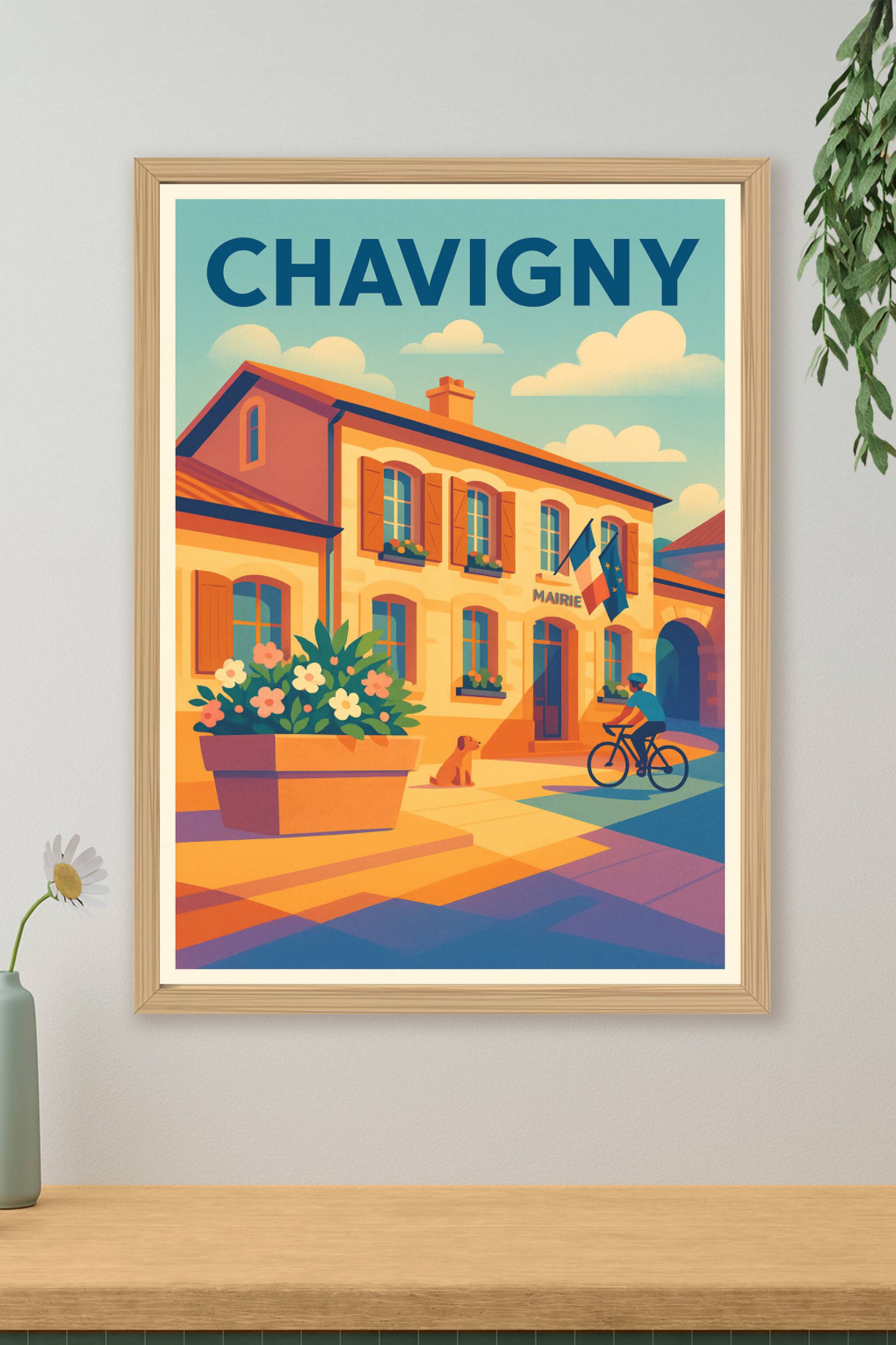 Affiche de Chavigny - Charme et douceur de la vie locale