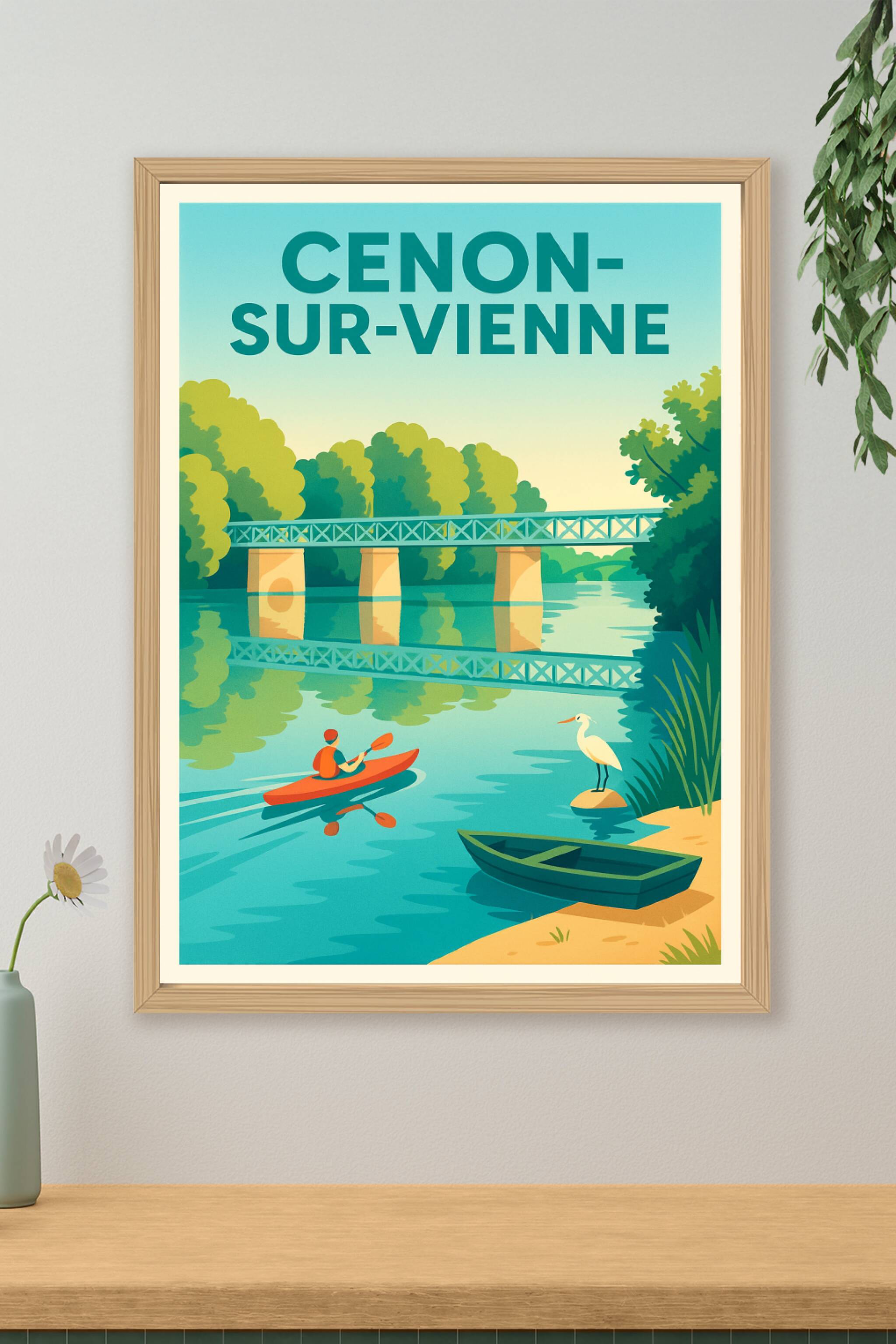 Affiche de Cenon-sur-Vienne - Sérénité au fil de l'eau